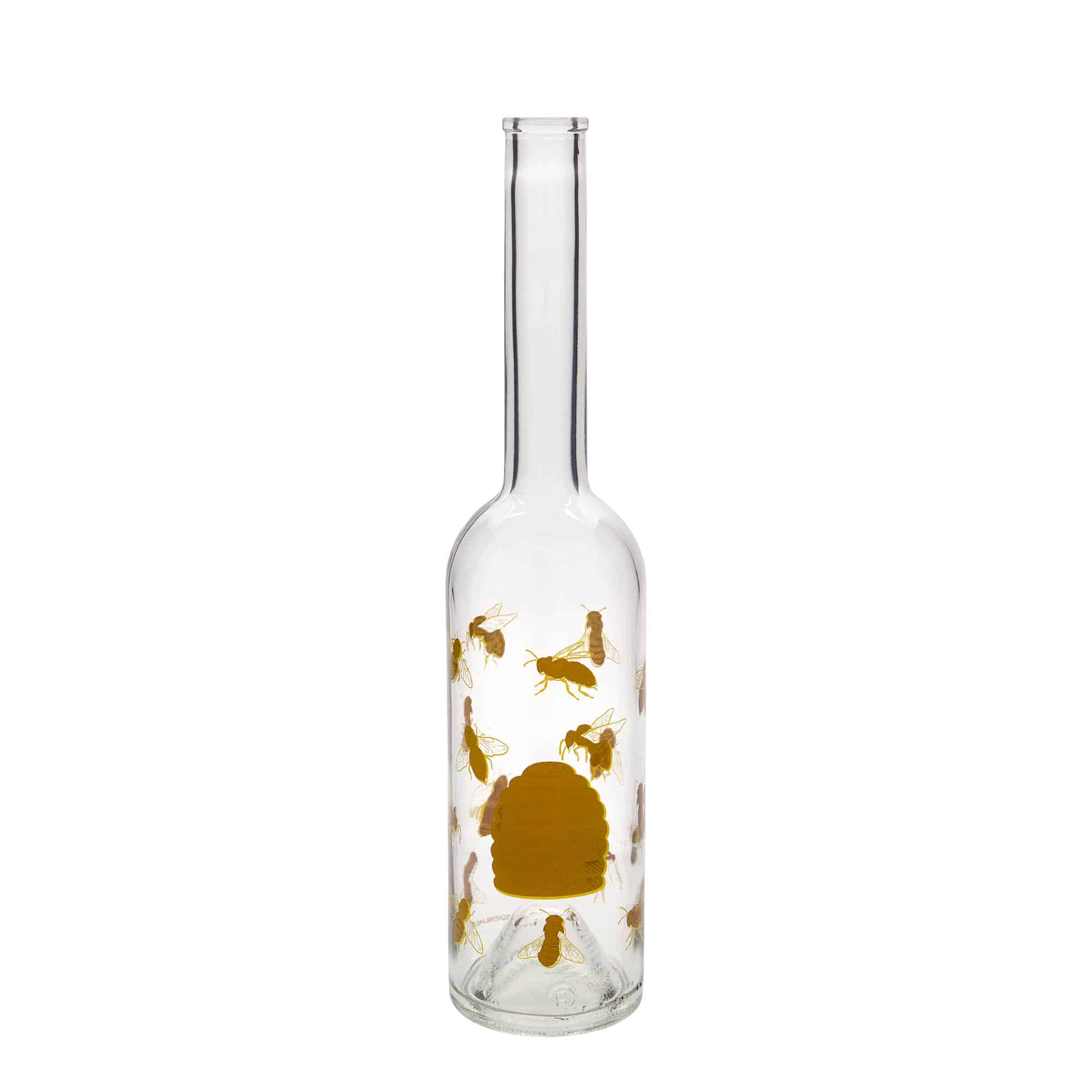 500 ml stiklinis butelis „Opera“, motyvas: bitės, anga: kamštis