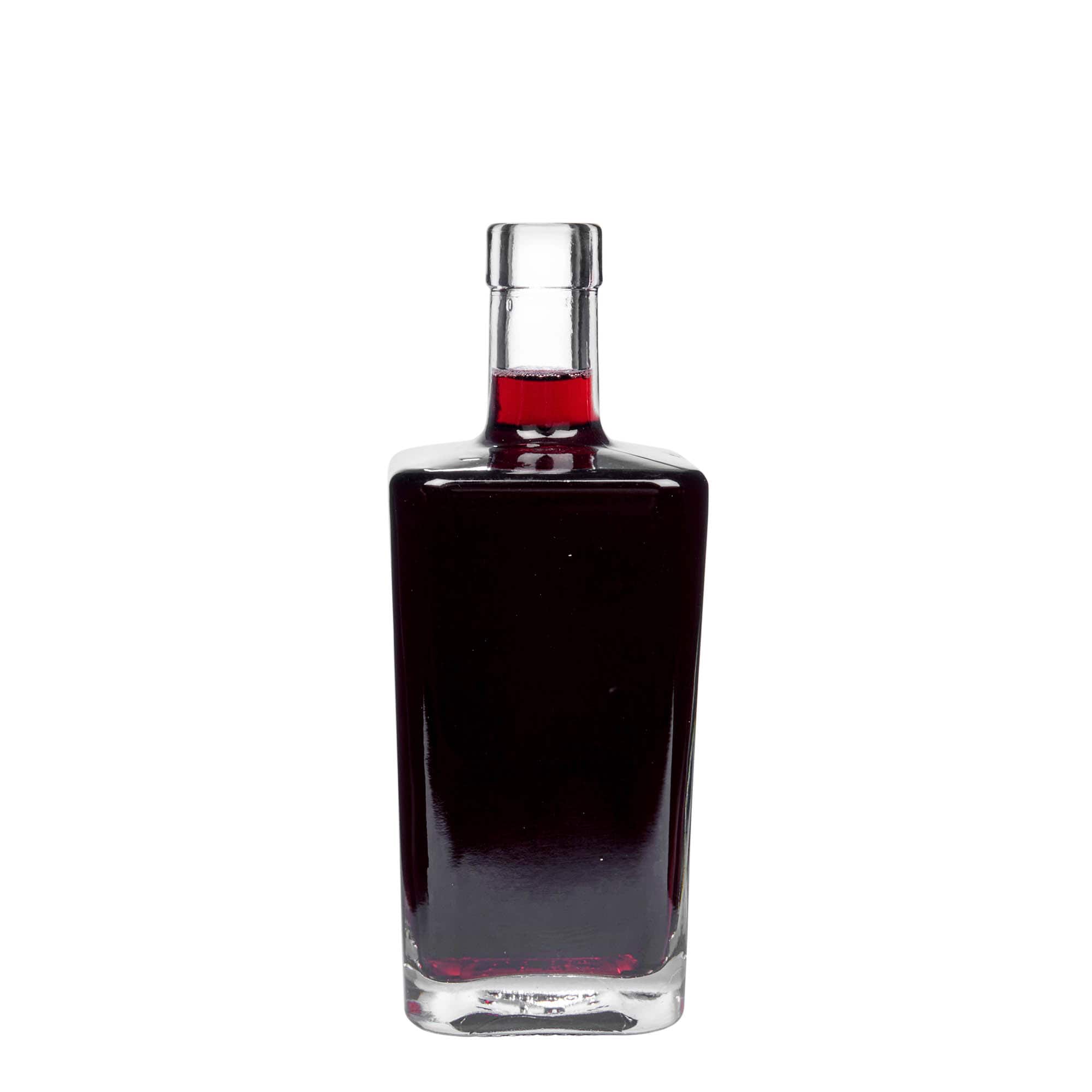500 ml stiklinis butelis „Noel“, kvadratinis, anga: kamštis