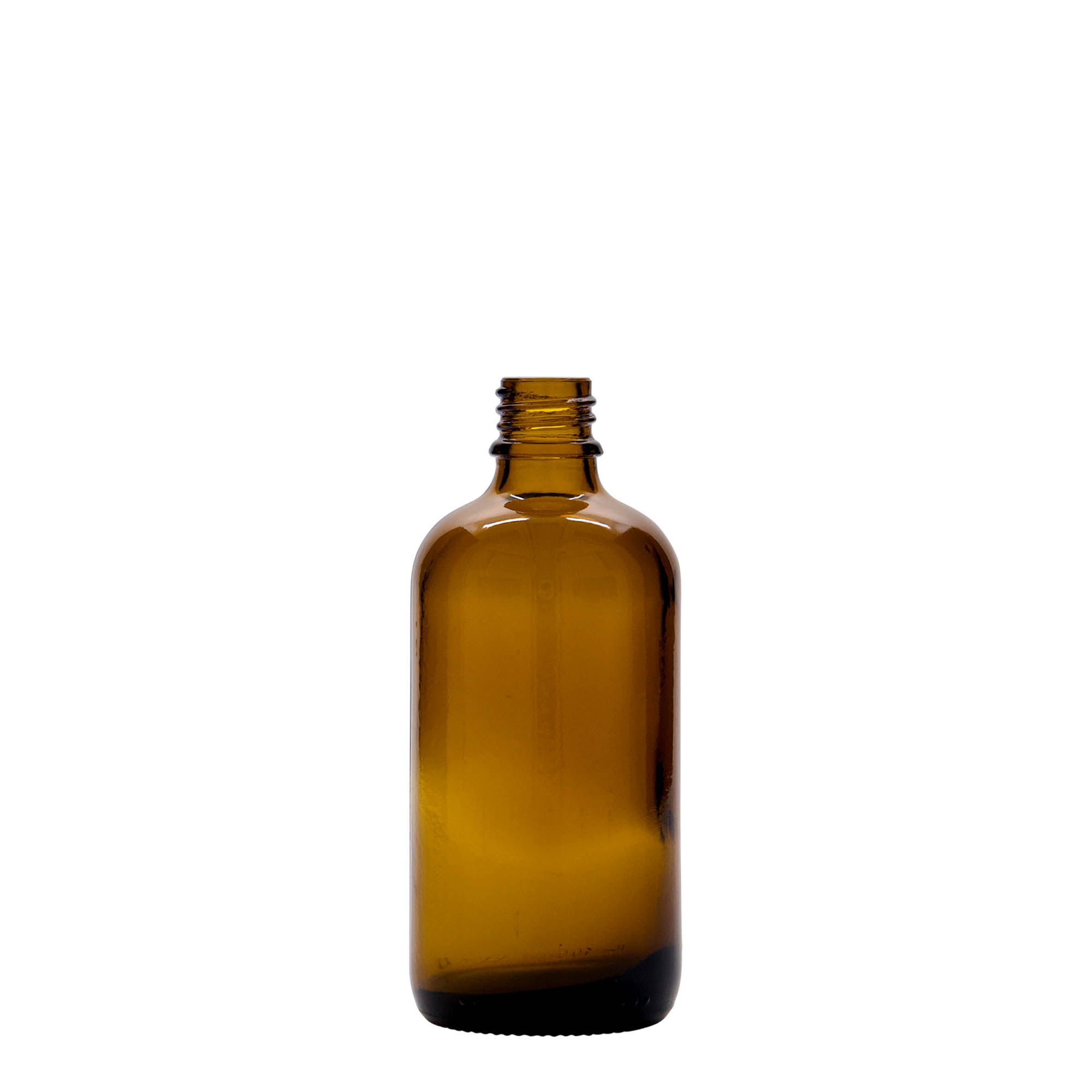 100 ml purškiamas buteliukas, medicininis, stiklinis, rudas, angos dydis: DIN 18
