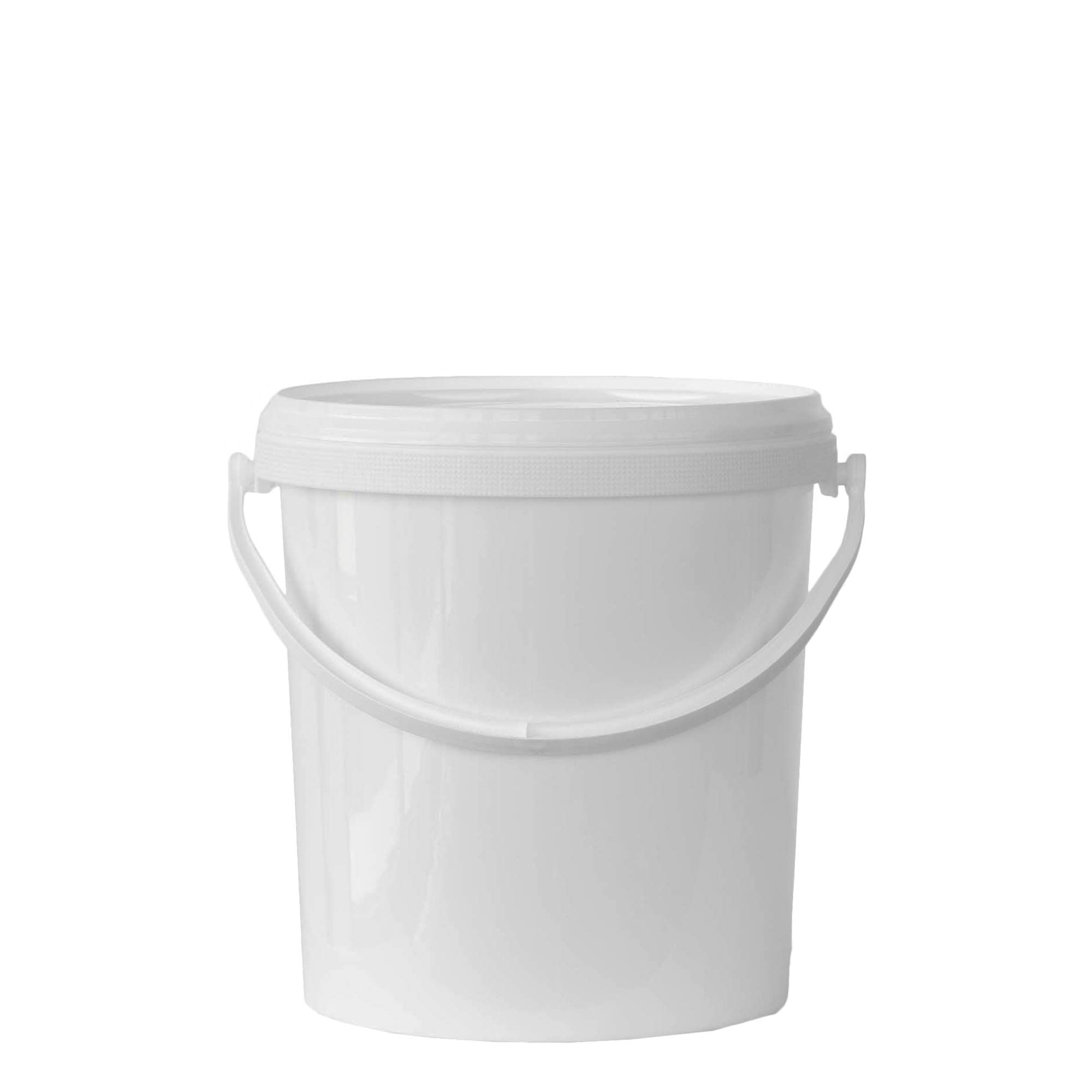 6 l kibiras, PP plastikas, baltas
