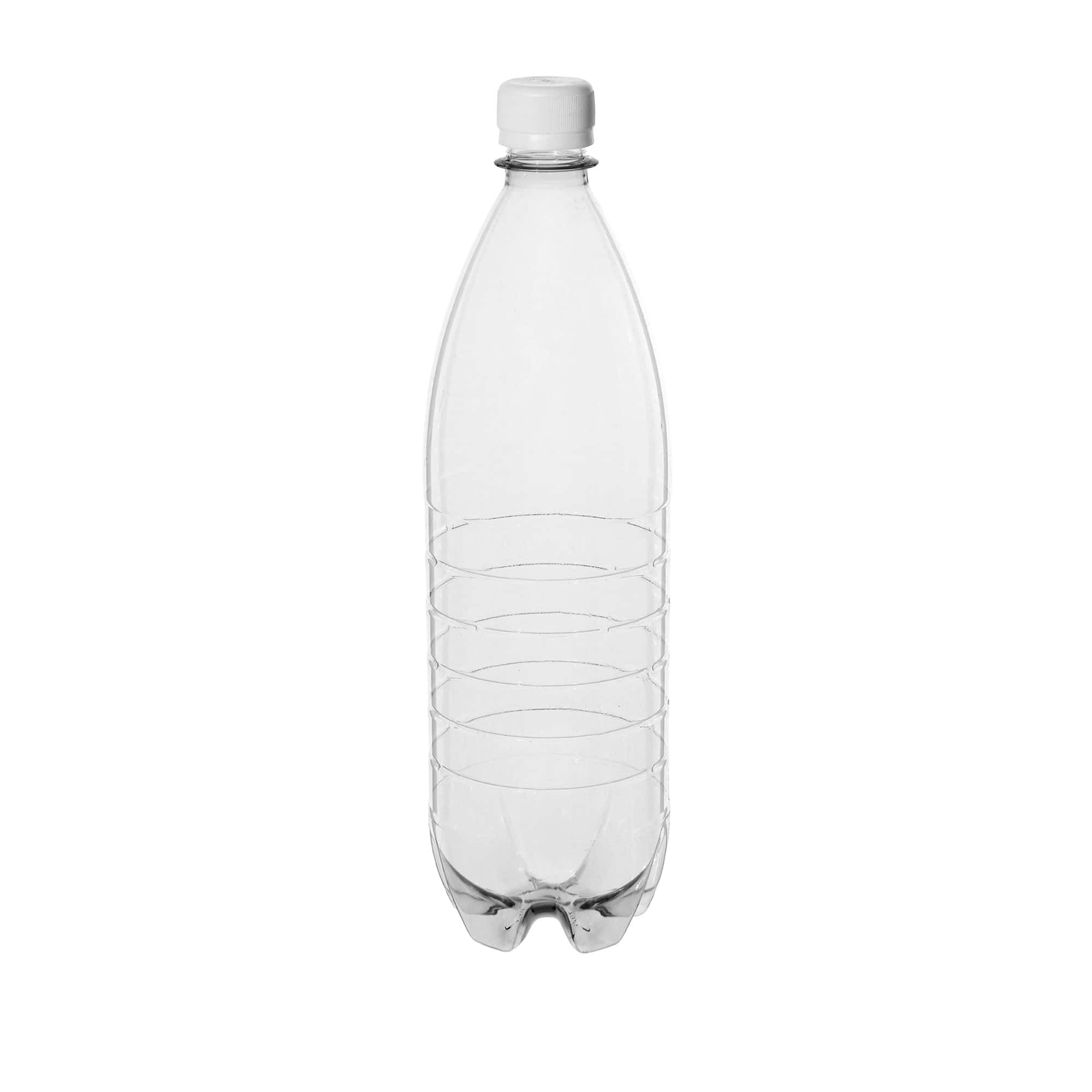1000 ml PET butelis universalus, plastikas, anga: PCO28 1000 ml PET butelis universalus, plastikas, anga: PCO28