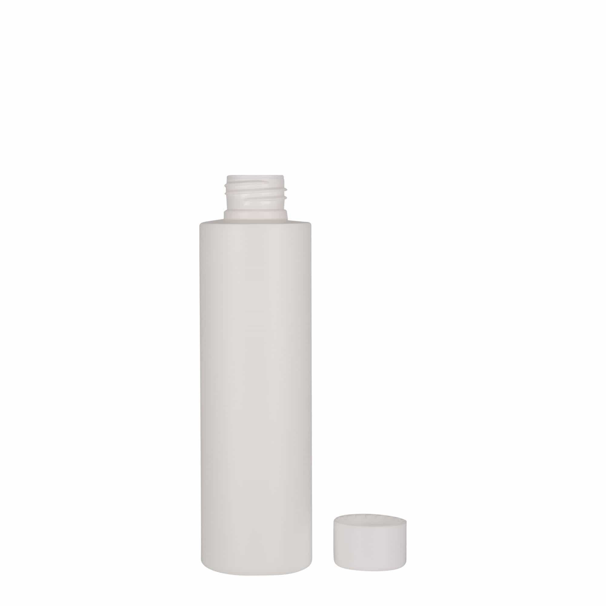150 ml plastikinis buteliukas „Pipe“, HDPE, baltas, kaklelis: 24/410
