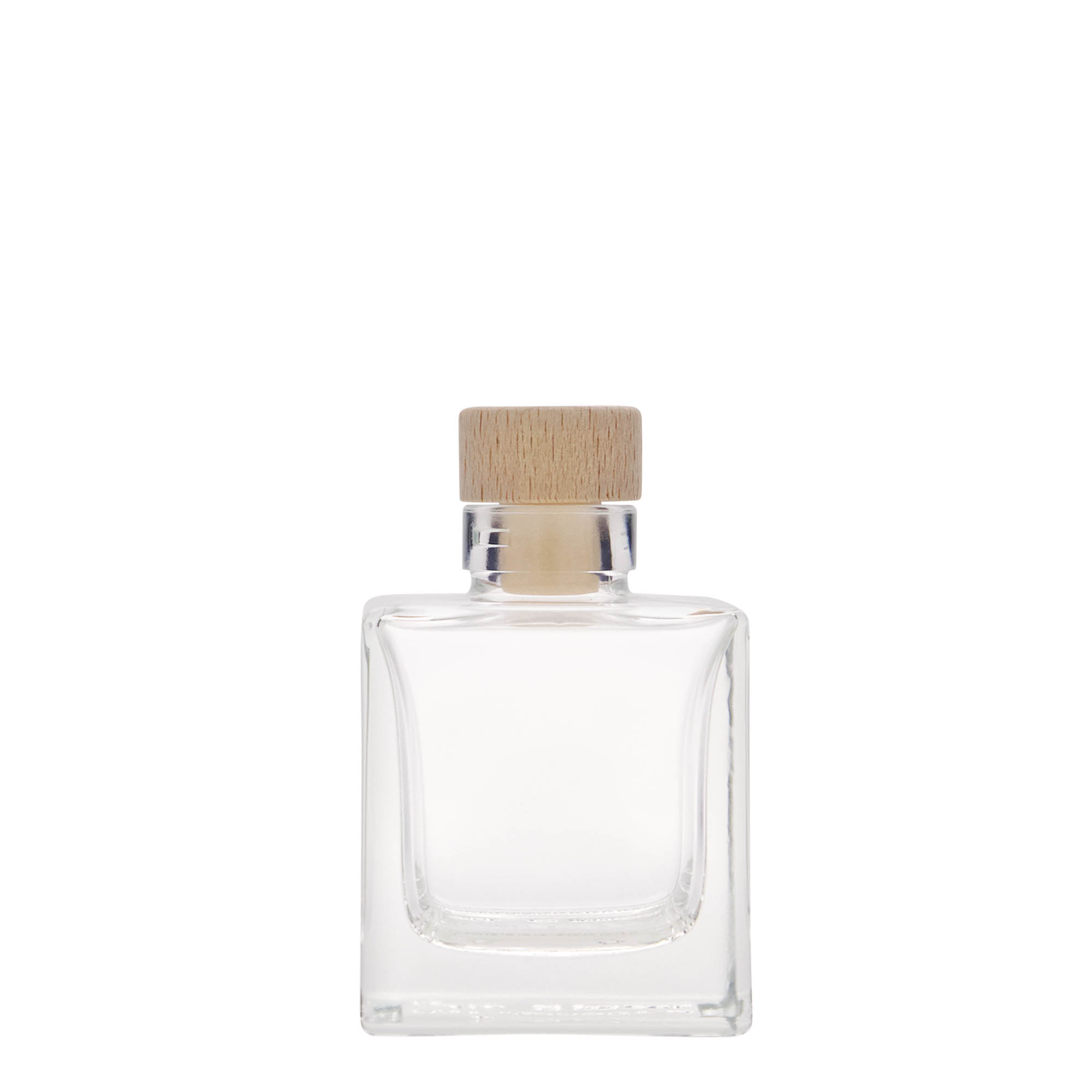 100 ml stiklinis buteliukas „Cube“, kvadratinis, anga: kamštis 100 ml stiklinis buteliukas „Cube“, kvadratinis, anga: kamštis