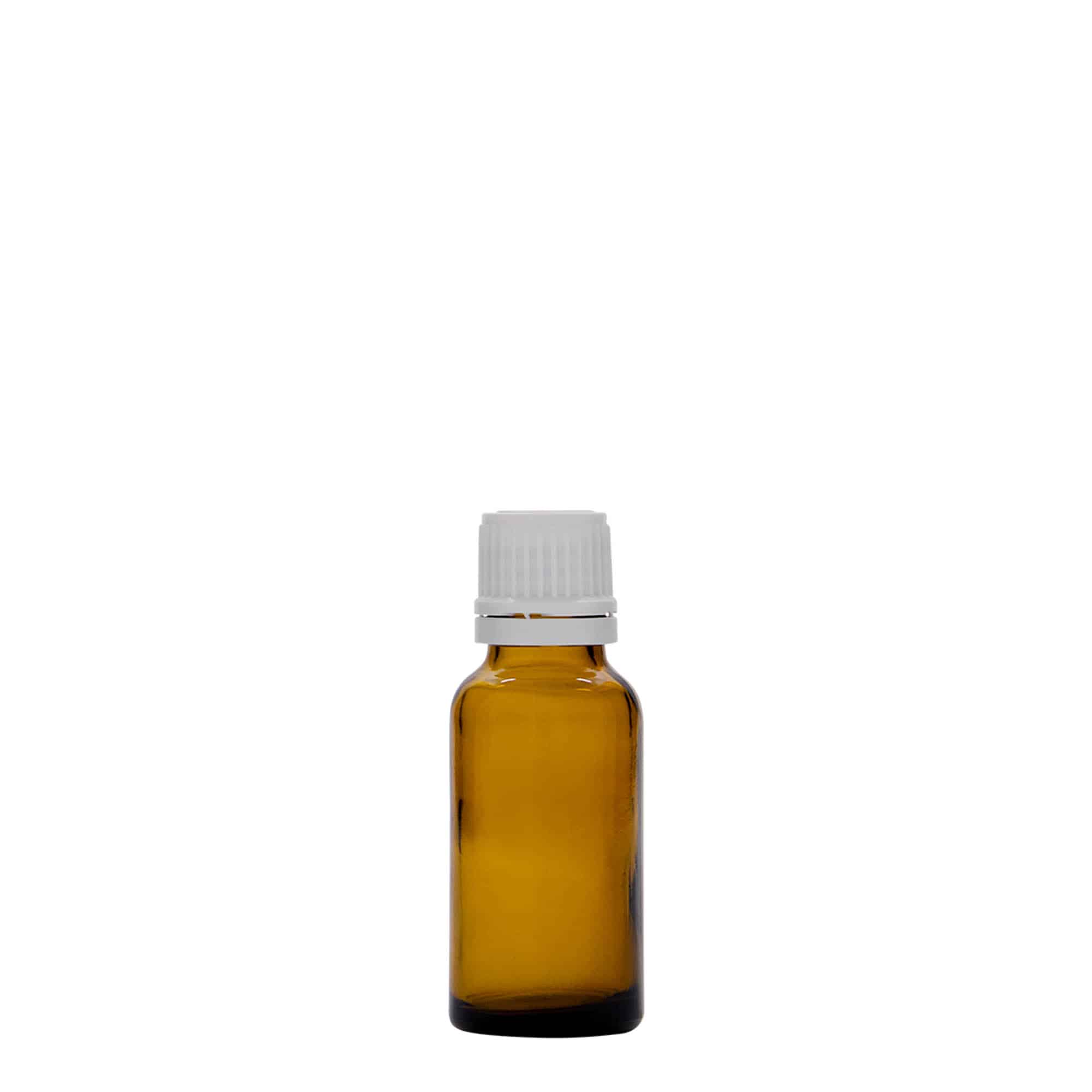 20 ml medicininis buteliukas, rudas stiklas, kaklelis: DIN 18 20 ml medicininis buteliukas, rudas stiklas, kaklelis: DIN 18