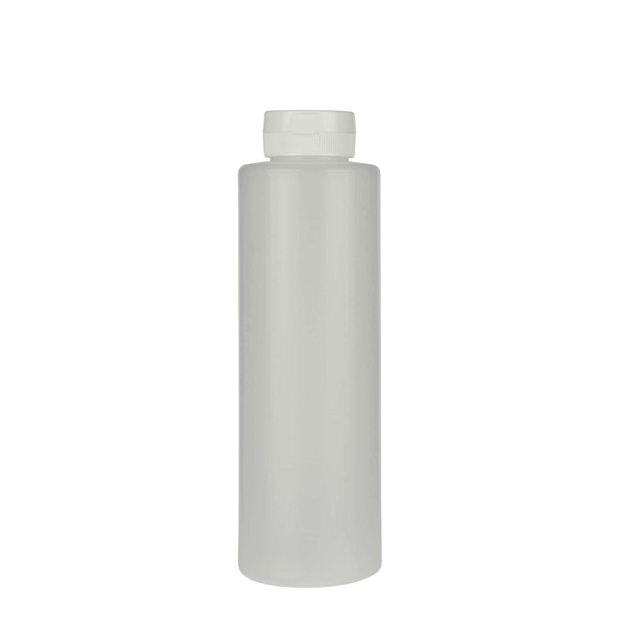 500 ml padažo buteliukas, LDPE plastikas, natūralios spalvos, burnos dydis: 38/400