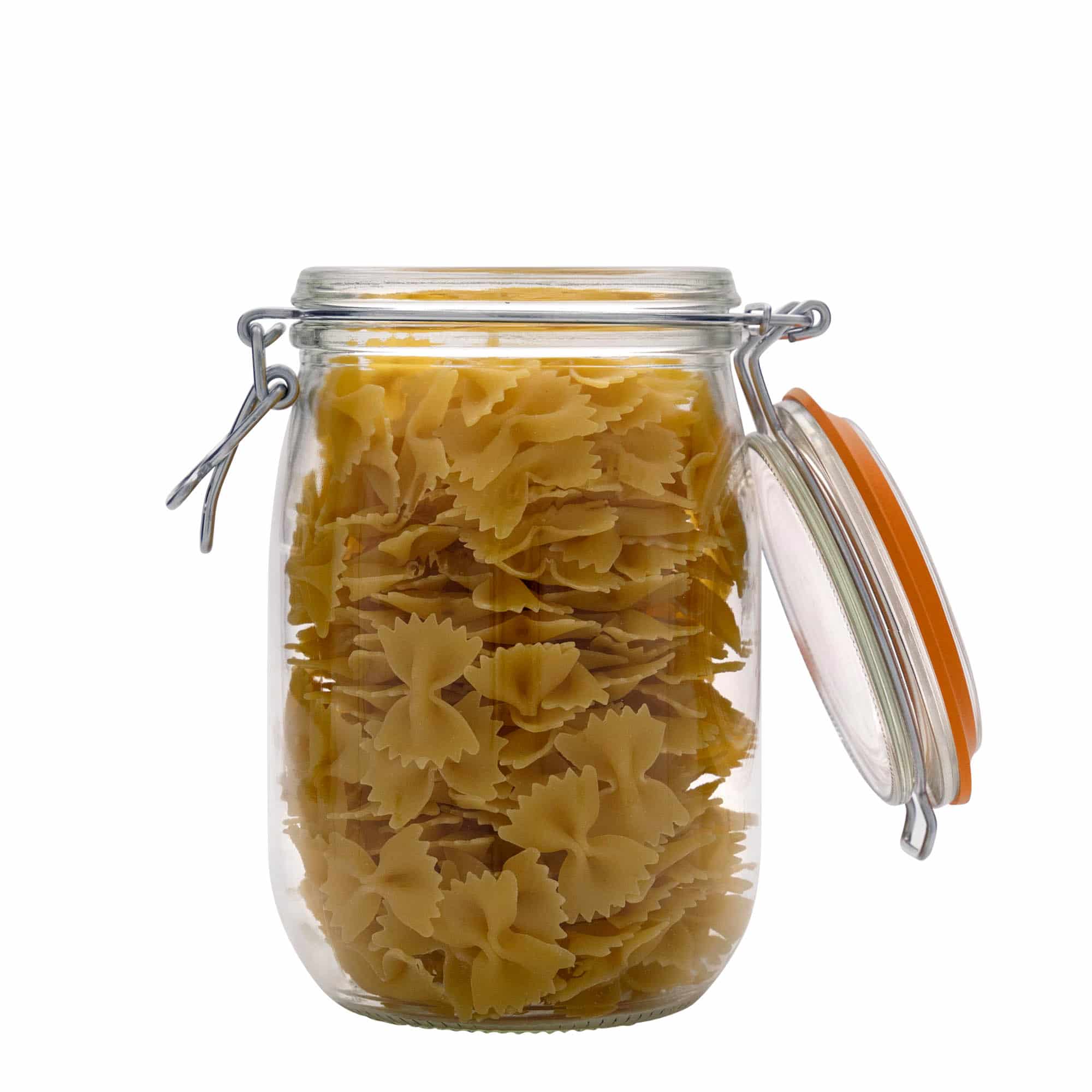 1.000 ml vielos užsegimo stiklainis „Le Parfait Super Bocal“, anga: vielos užsegimas 1.000 ml vielos užsegimo stiklainis „Le Parfait Super Bocal“, anga: vielos užsegimas