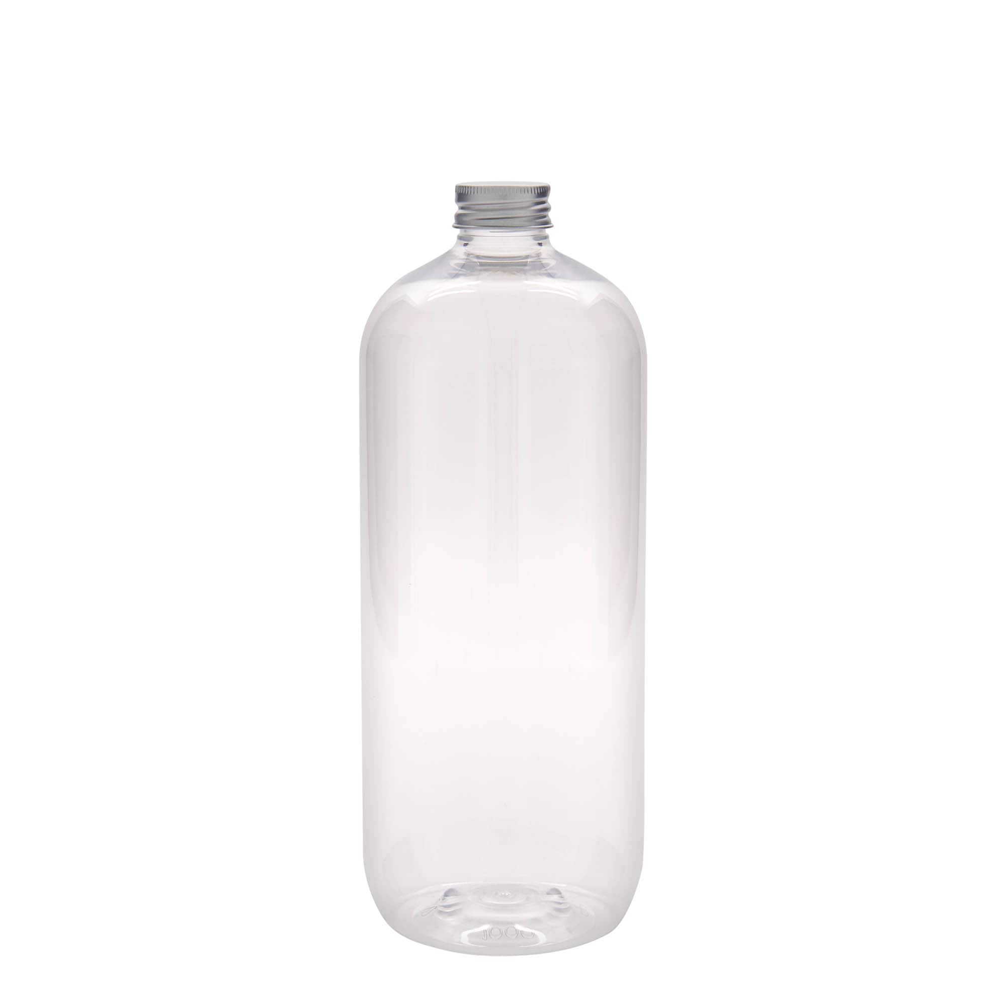 1.000 ml PET-butelis „Boston“, plastikas, kamštis: 28/410