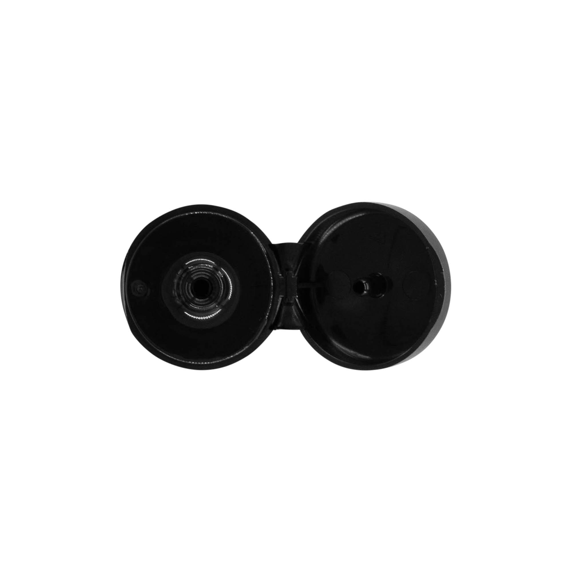 Varžtinis uždarymas su lankstiniu vyriu, pagamintas iš PP plastiko, juodas, skirtas angai: 20/410 Varžtinis uždarymas su lankstiniu vyriu, pagamintas iš PP plastiko, juodas, skirtas angai: 20/410