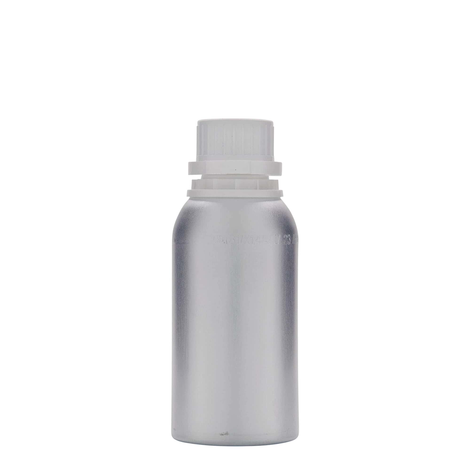 275 ml aliuminio butelis, metalas, sidabrinis, anga: DIN 32