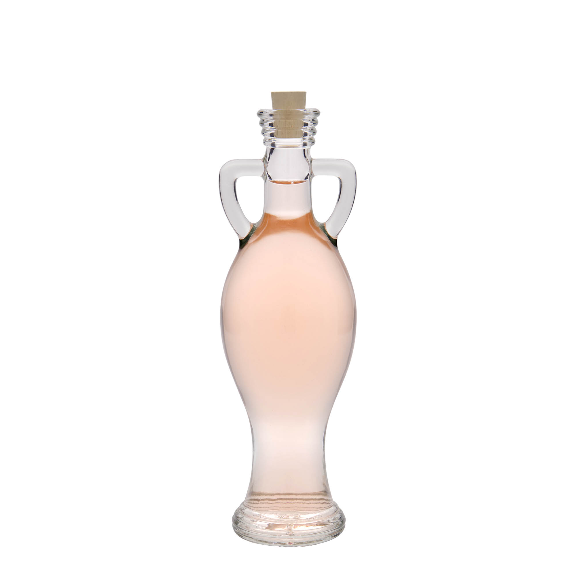 200 ml stiklinis butelis „Amfora“, burna: kamštis 200 ml stiklinis butelis „Amfora“, burna: kamštis