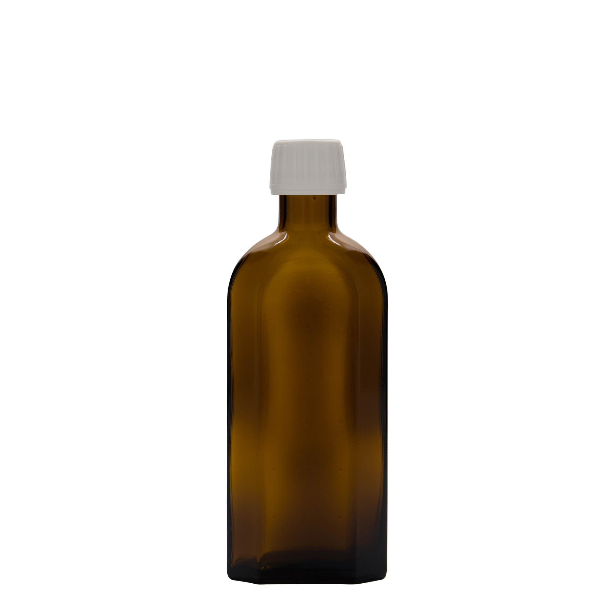 250 ml medicininis buteliukas Meplat, ovalus, stiklinis, rudas, angos dydis: PP 28 250 ml medicininis buteliukas Meplat, ovalus, stiklinis, rudas, angos dydis: PP 28