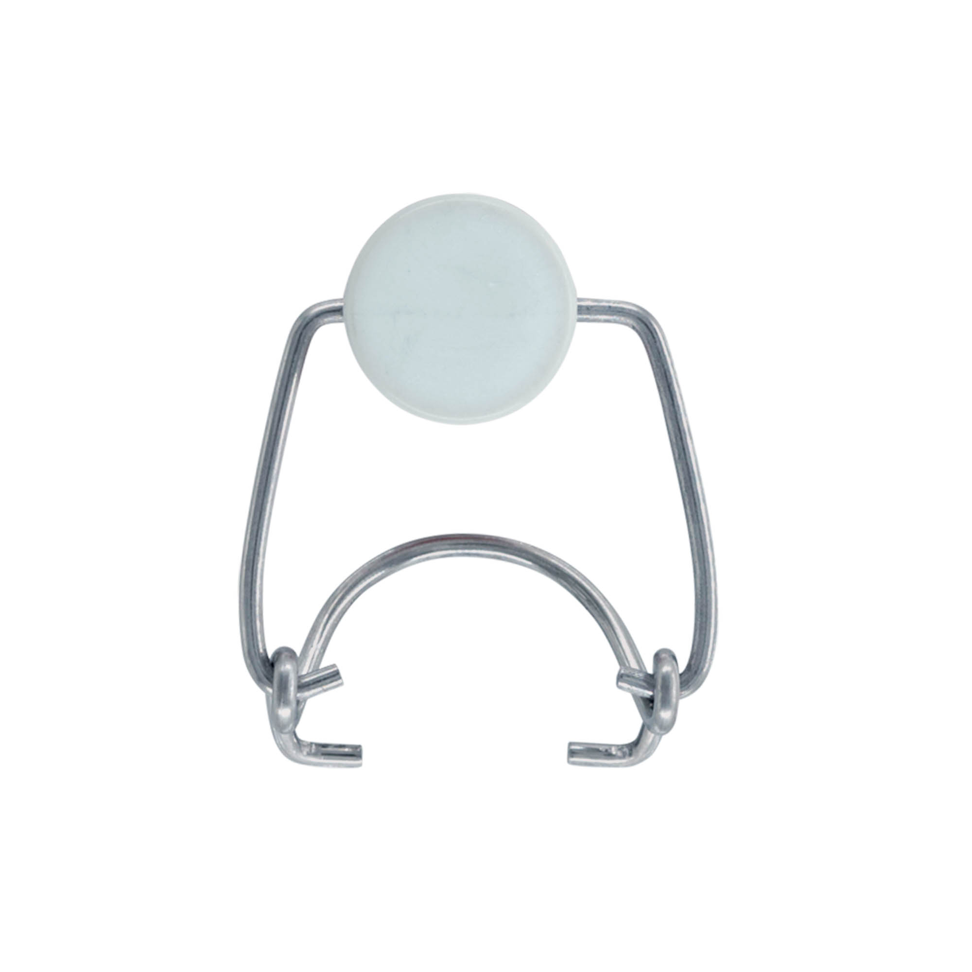 Standartinis spaustukas #, plastikas, raudona-balta Standartinis spaustukas #, plastikas, raudona-balta