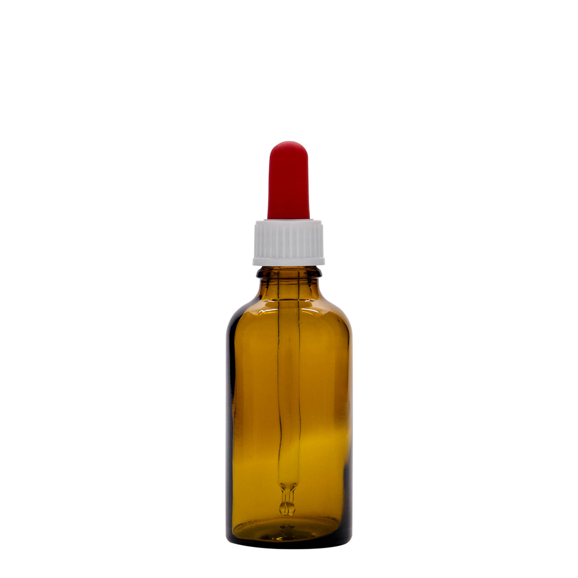 50 ml lašintuvo buteliukas medicinai, stiklas, ruda-raudona, burna: DIN 18 50 ml lašintuvo buteliukas medicinai, stiklas, ruda-raudona, burna: DIN 18