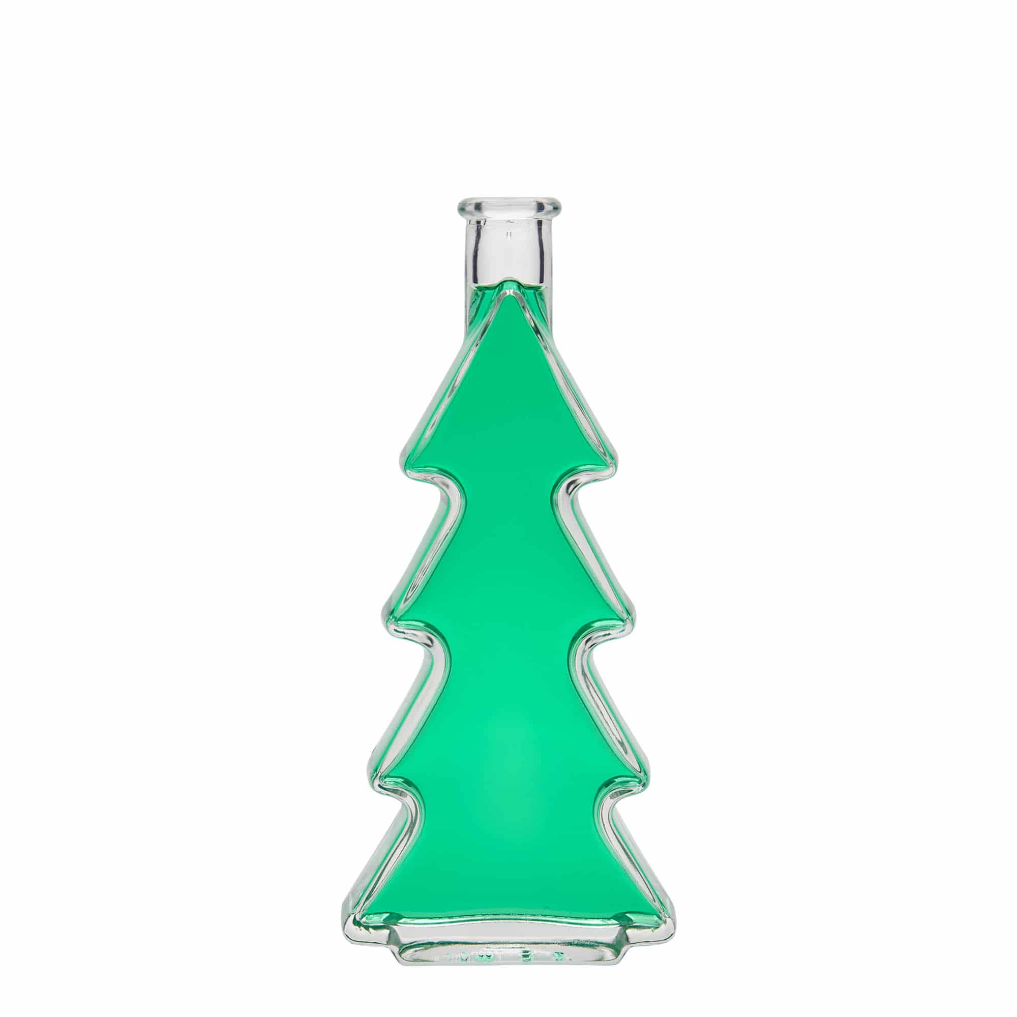 200 ml stiklinis butelis „Eglutė“, kaklelis: kamštis