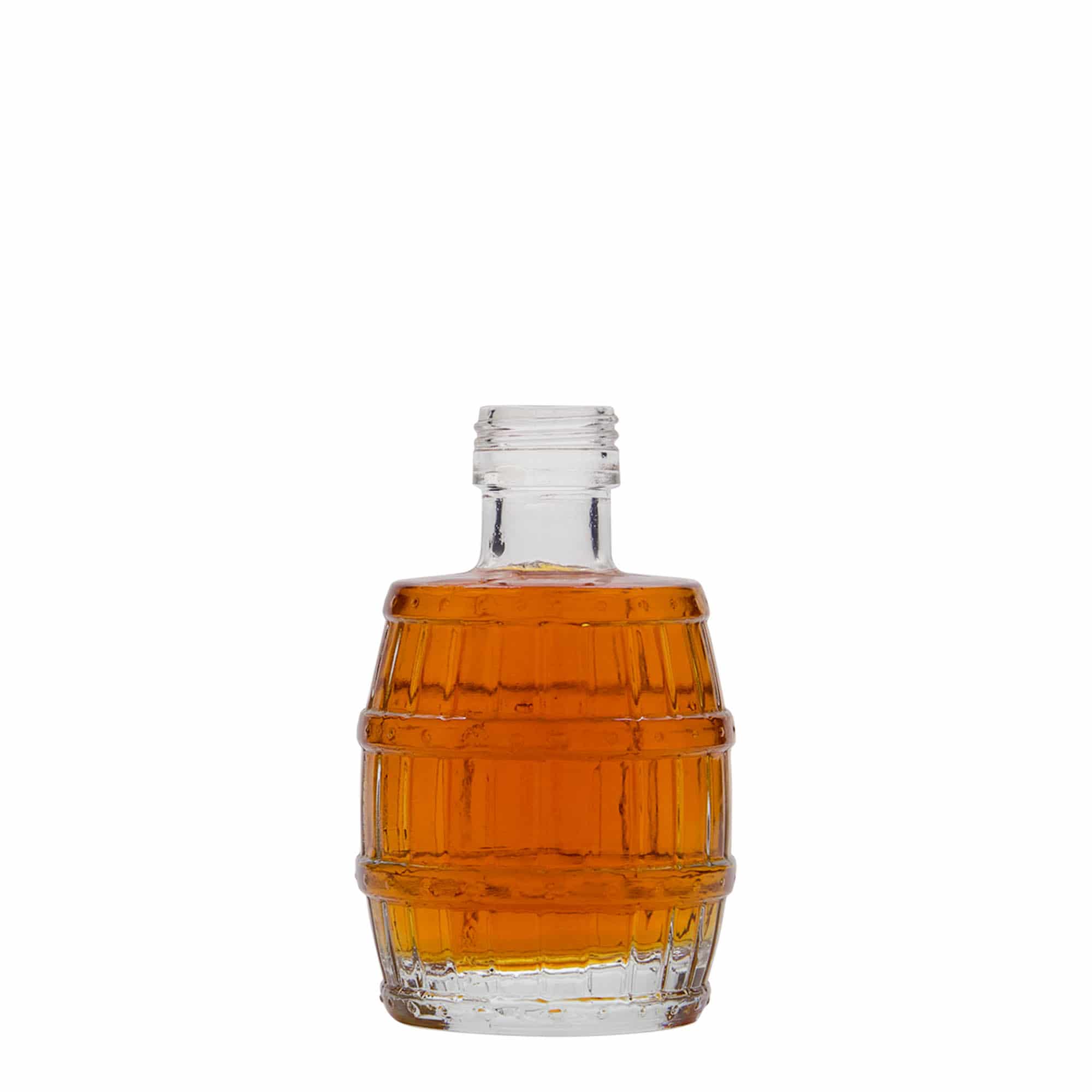 100 ml stiklinis butelis „Barelį“, anga: PP 24 100 ml stiklinis butelis „Barelį“, anga: PP 24