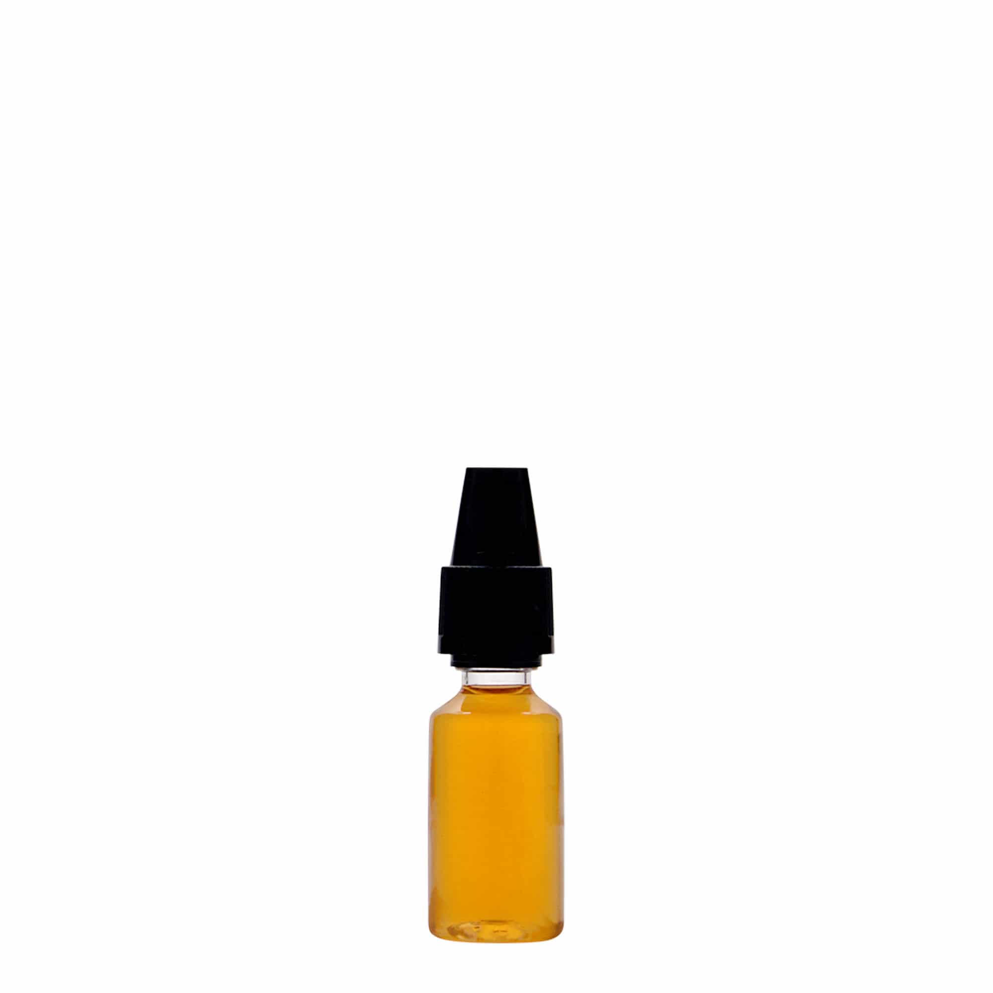 10 ml PET buteliukas „E-Liquid“ su kokybės ir vaikų apsauga, plastikas, anga: sraigtinis uždarymas