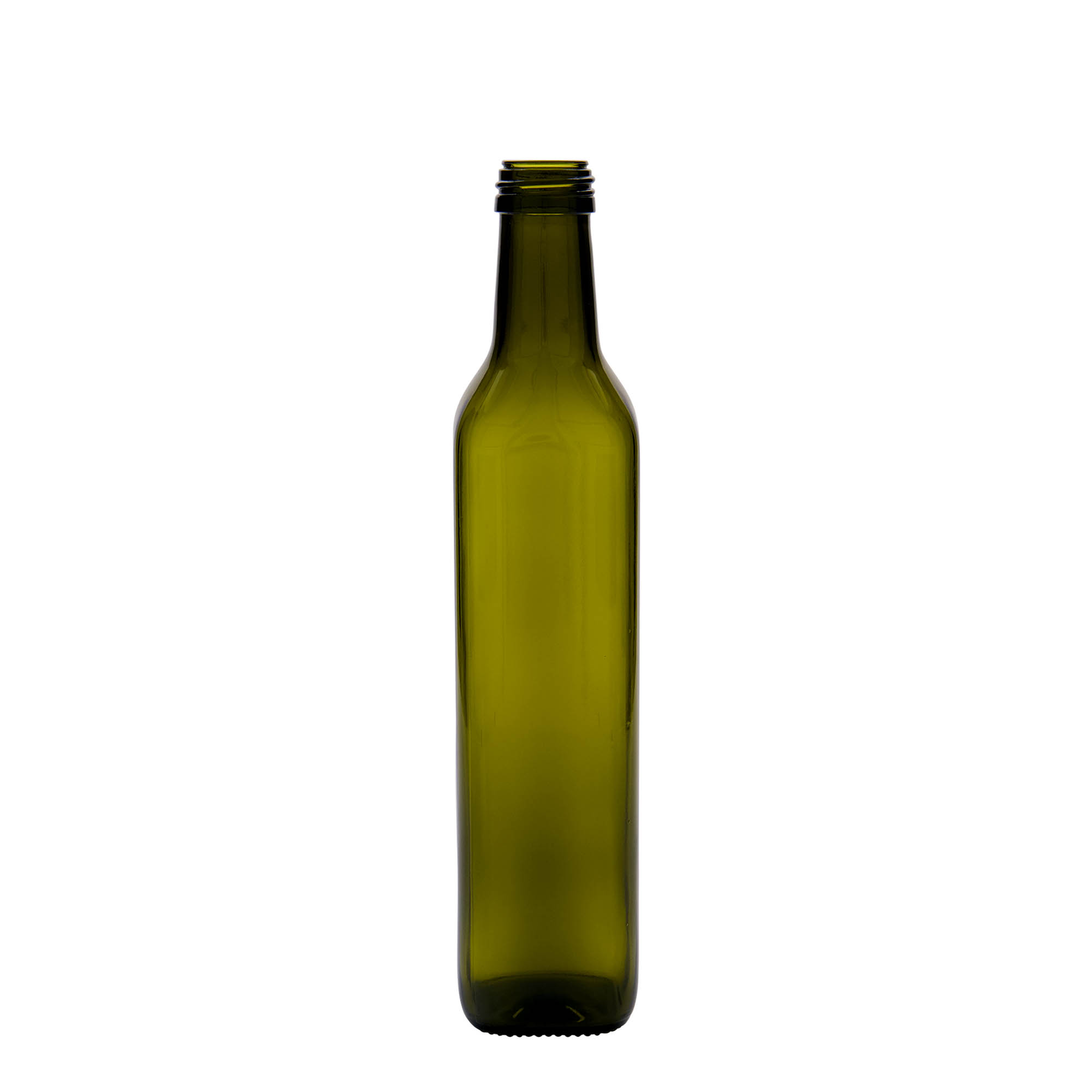 500 ml stiklinis butelis „Marasca“, kvadratinis, antikinės žalios spalvos, burna: PP 31,5 500 ml stiklinis butelis „Marasca“, kvadratinis, antikinės žalios spalvos, burna: PP 31,5