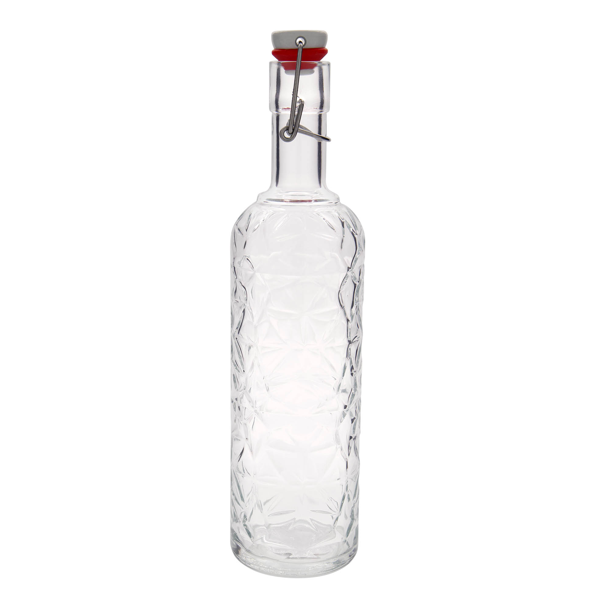 1.000 ml stiklinis butelis „Oriente“, kamštis: spaustukas 1.000 ml stiklinis butelis „Oriente“, kamštis: spaustukas
