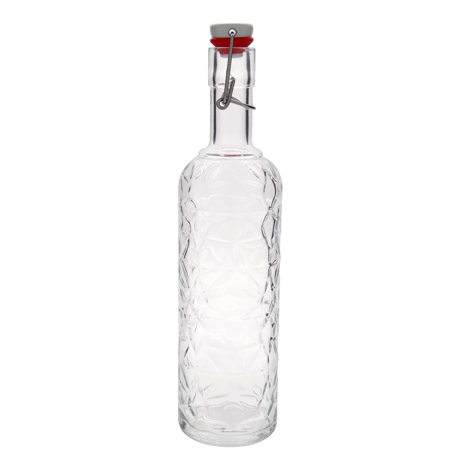 1.000 ml stiklinis butelis „Oriente“, kamštis: spaustukas