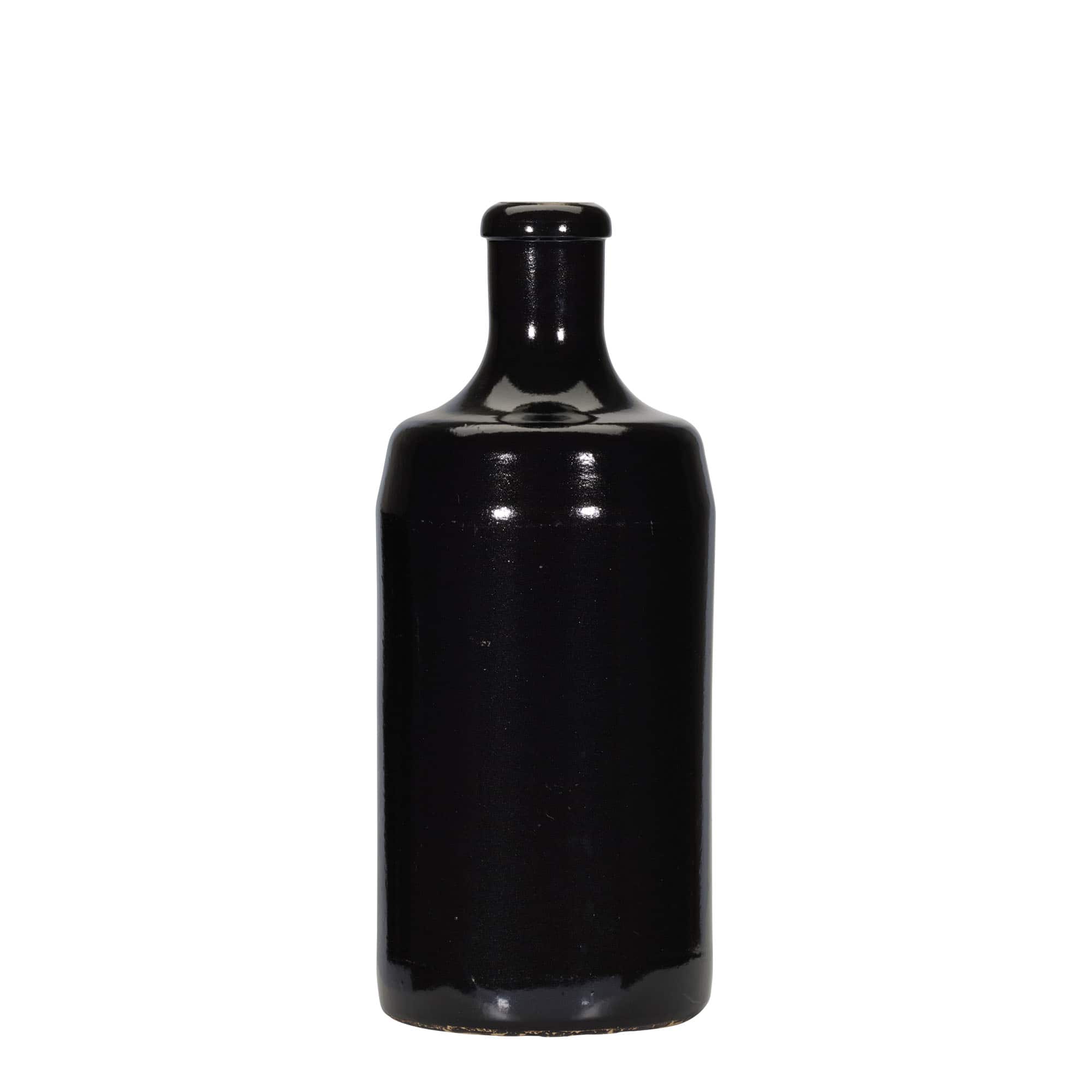 700 ml molio ąsotis „Calvados“, akmens masės, juodas, burna: kamštis