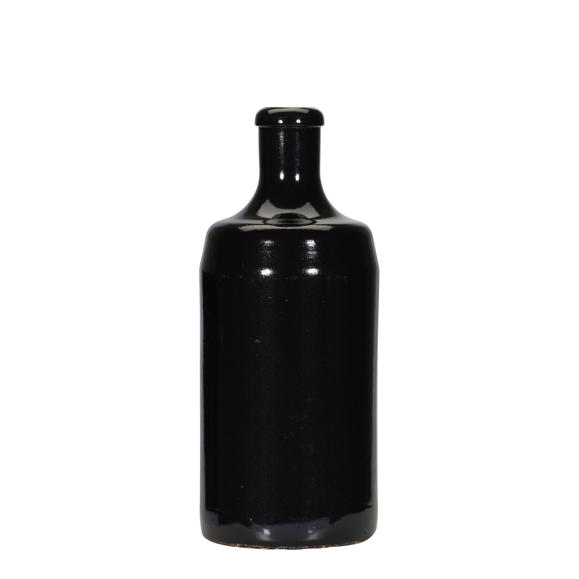 700 ml molio ąsotis „Calvados“, akmens masės, juodas, burna: kamštis