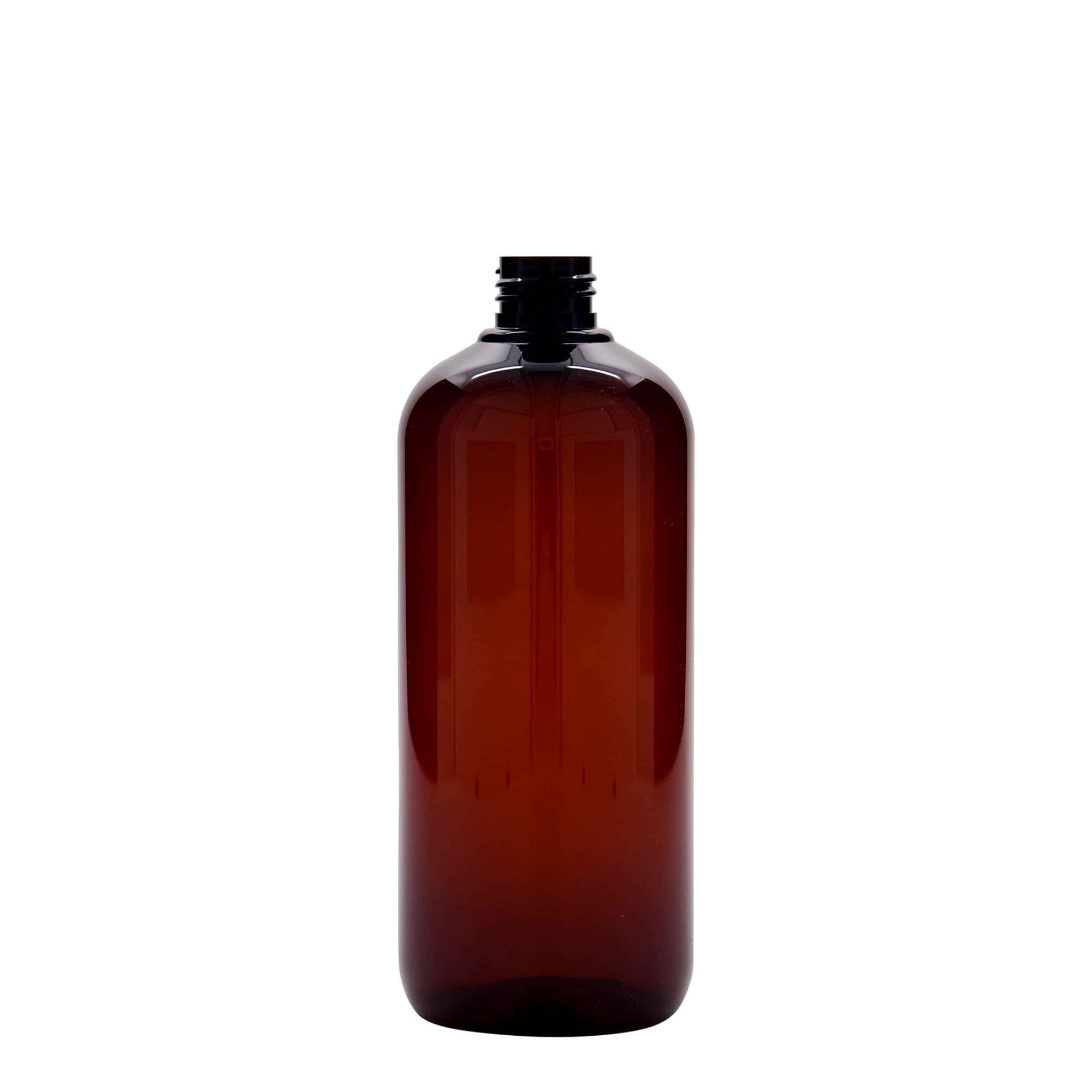 500 ml perdirbto plastiko butelis „Victor's Best“, PCR, rudas, anga: 24/410