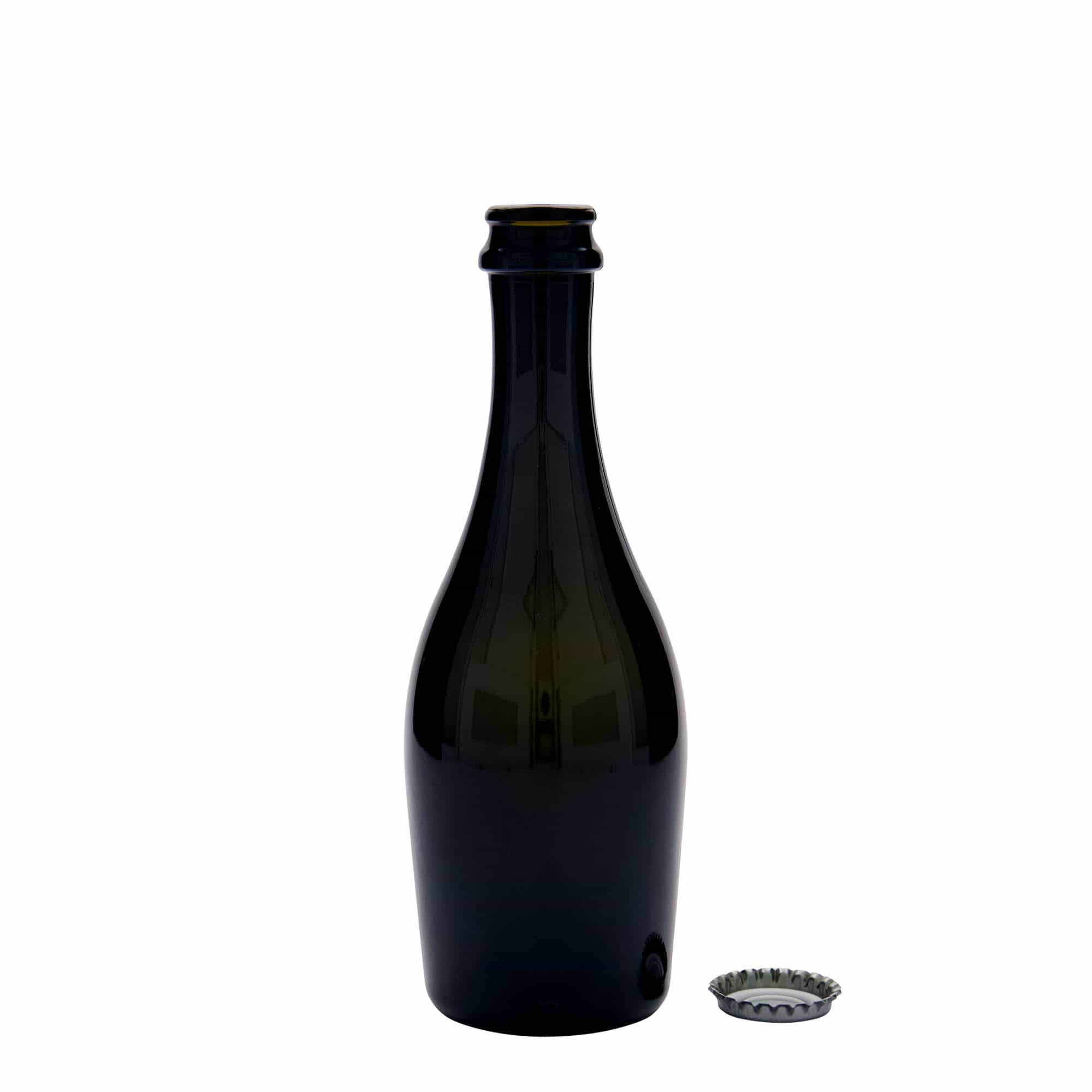330 ml putojančio vyno butelis „Carmen“, stiklas, senovinė žalia, kamštis: kronkorkenas