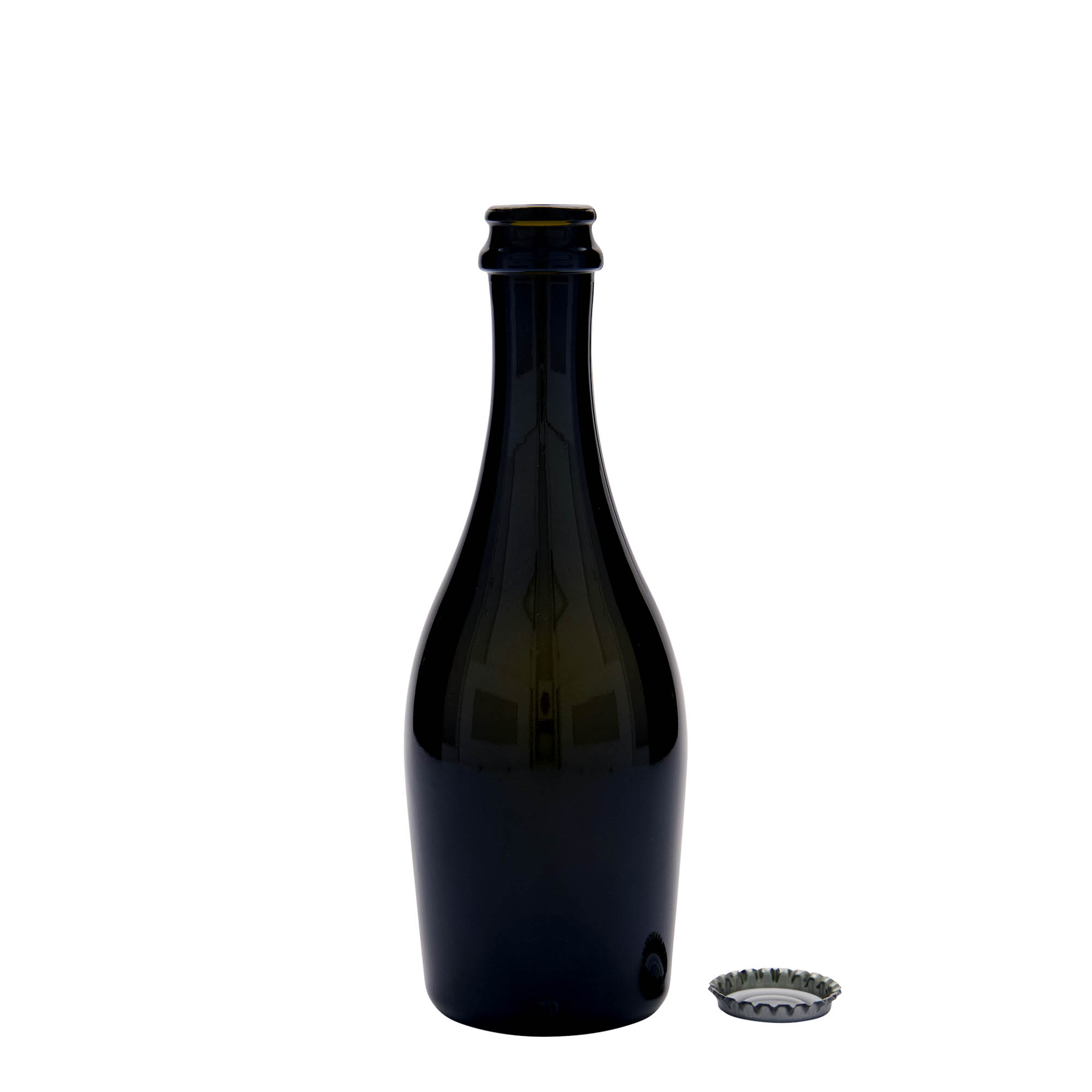 330 ml putojančio vyno butelis „Carmen“, stiklas, senovinė žalia, kamštis: kronkorkenas 330 ml putojančio vyno butelis „Carmen“, stiklas, senovinė žalia, kamštis: kronkorkenas
