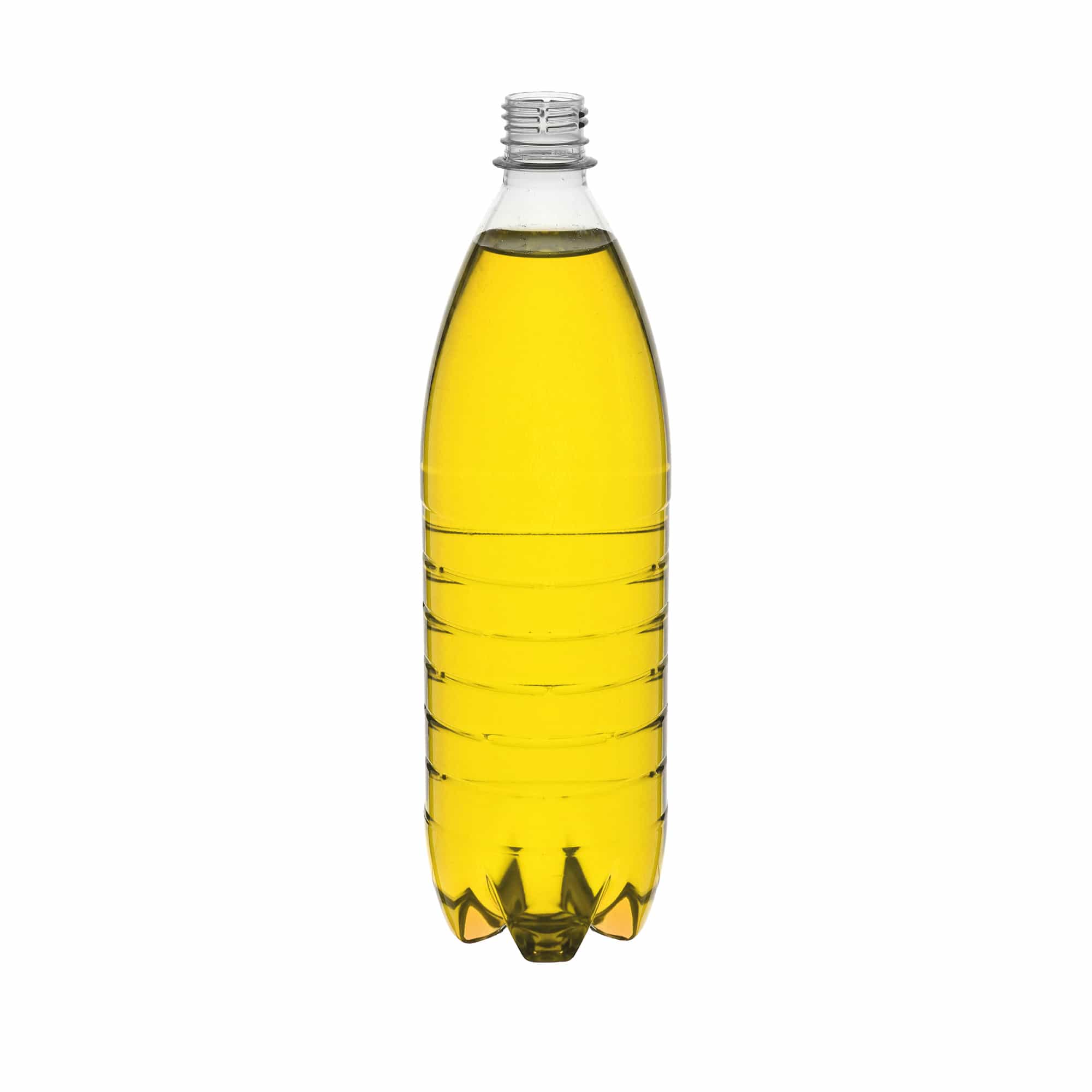 1000 ml PET butelis universalus, plastikas, anga: PCO28 1000 ml PET butelis universalus, plastikas, anga: PCO28