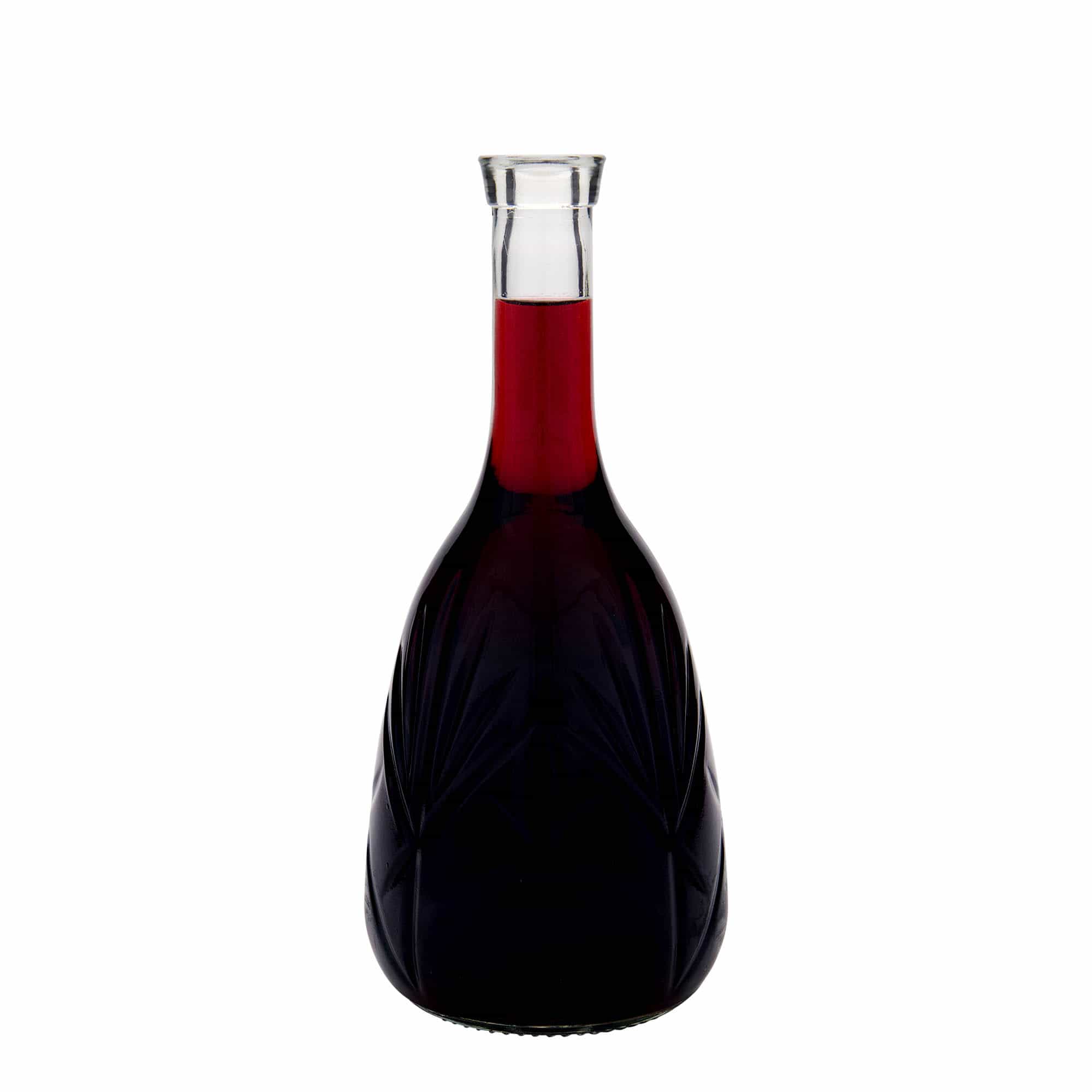 1.000 ml stiklinis butelis „Reliefa“, anga: kamštis