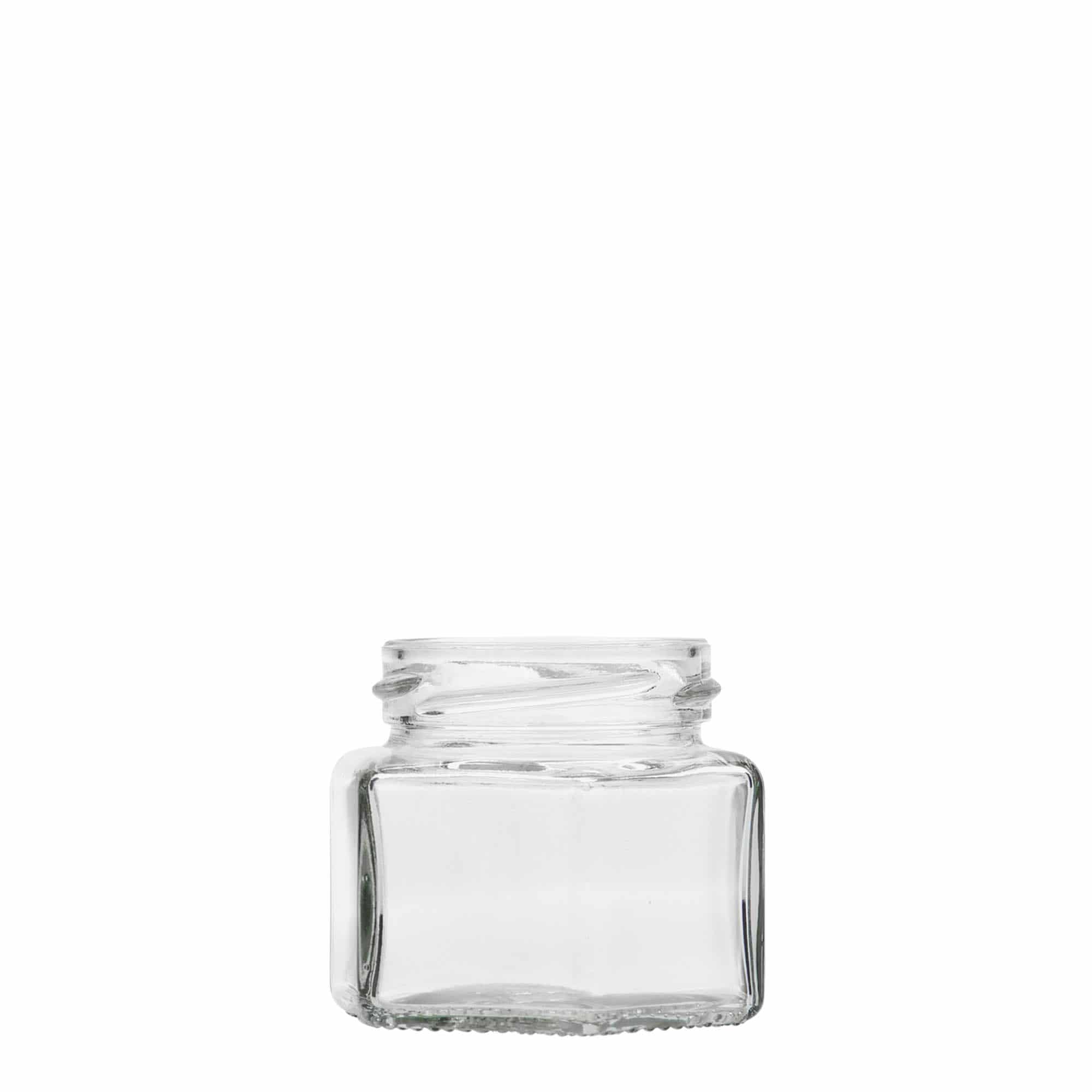 106 ml šešiakampis stiklas, anga: Twist-Off (TO 53)