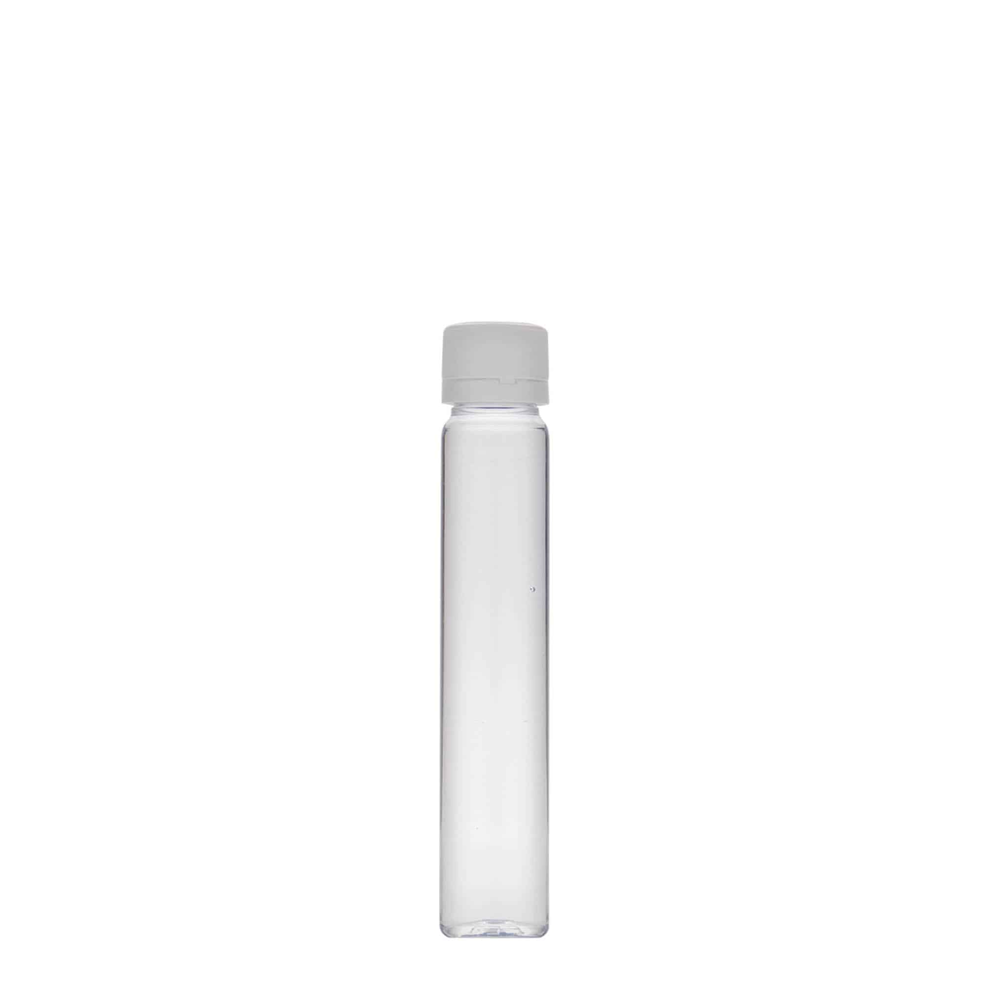 25 ml PET vamzdeliai, plastikas, anga: sraigtinis uždarymas