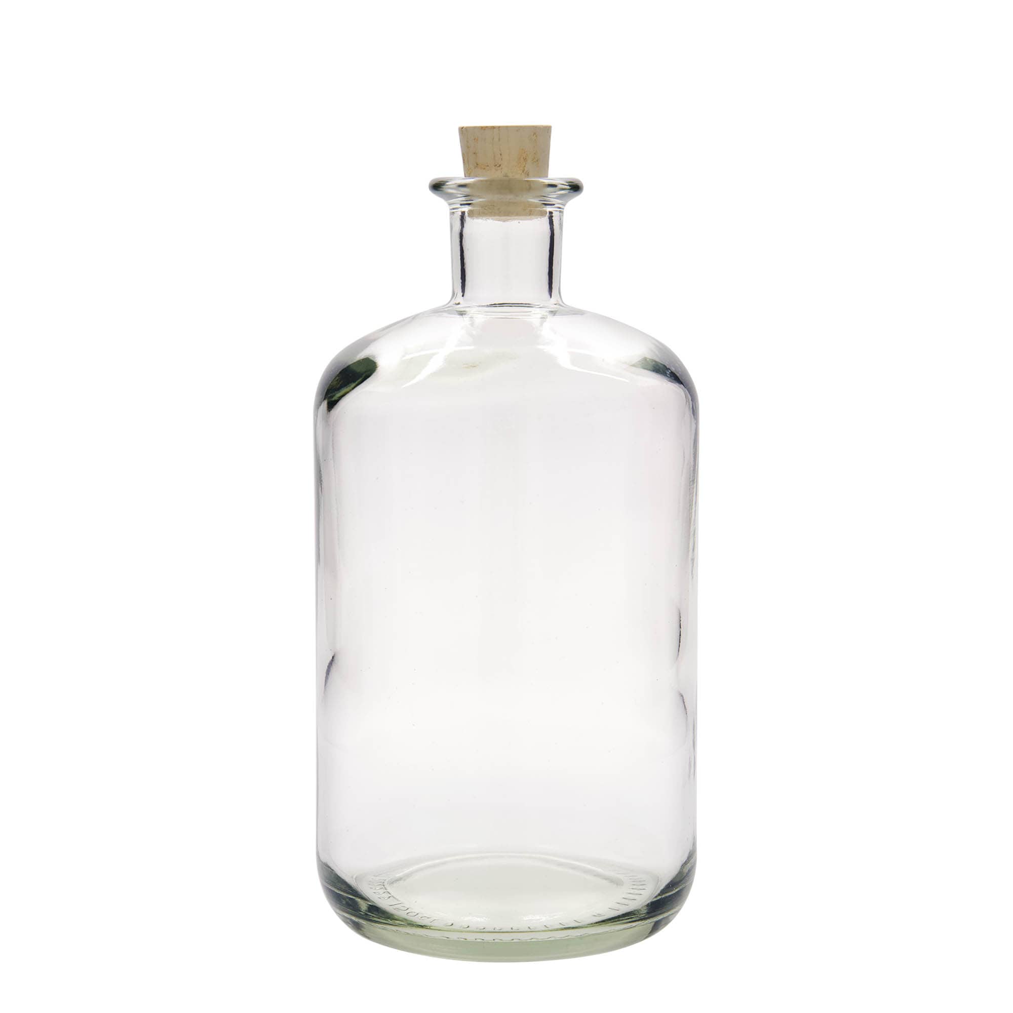 1.500 ml stiklinis butelis vaistininkui, anga: kamštis