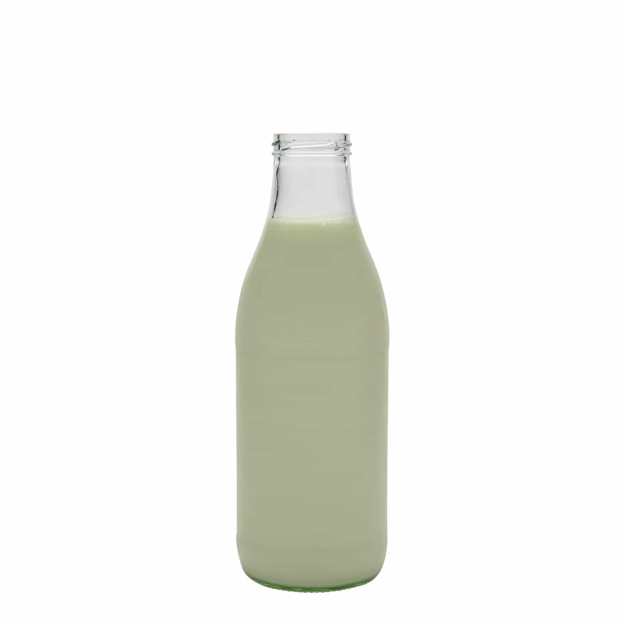1.000 ml plataus kaklo butelis Lorenzo, anga: sukama (TO 48)