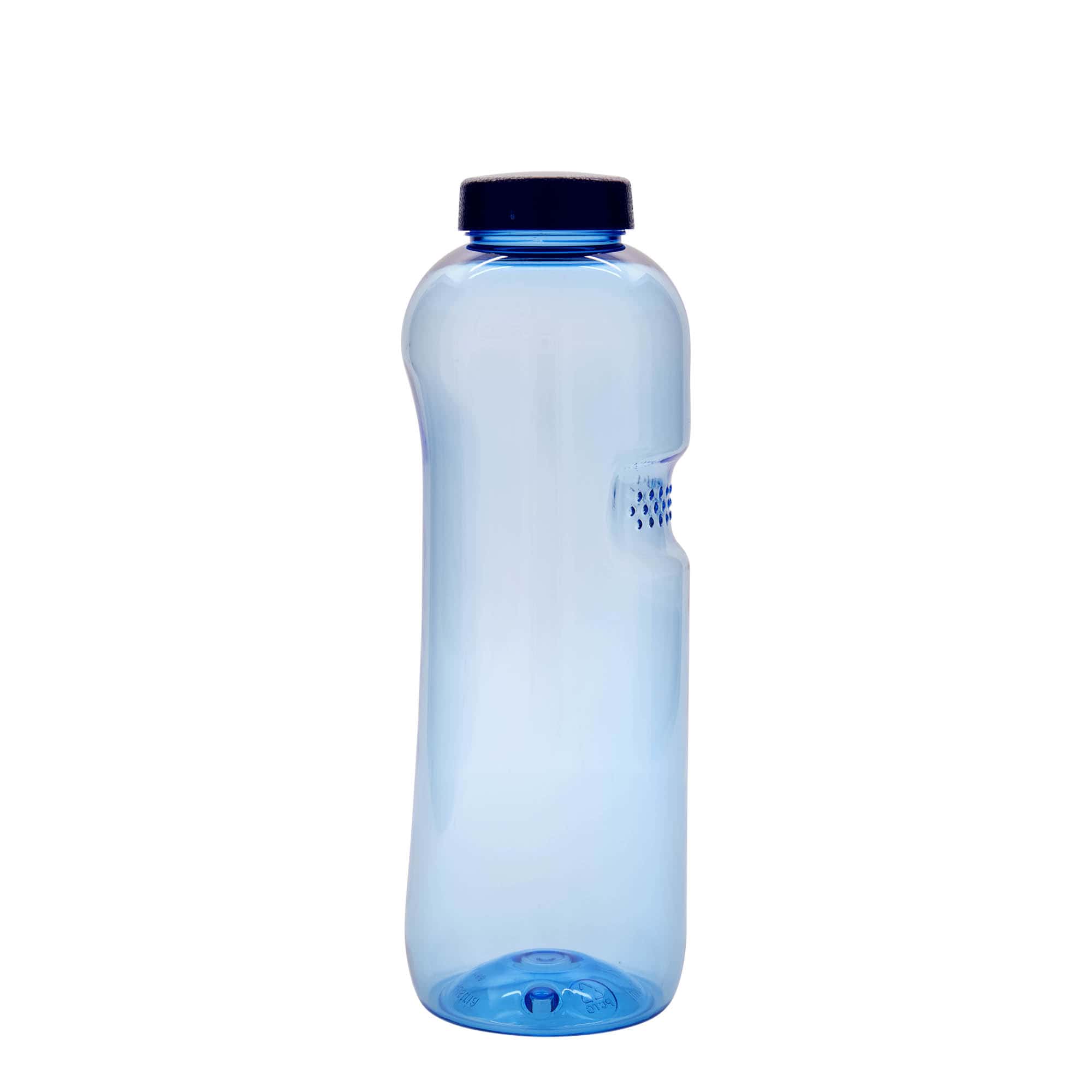 1.000 ml PET-gėrimo butelis „Kavodrink“, plastikas, mėlynas