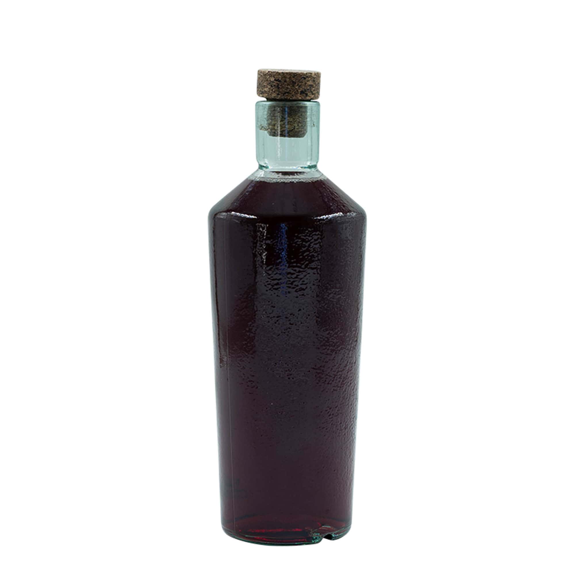 700 ml laukinių rankų darbo stiklinė butelis „Primal“, anga: kamštis