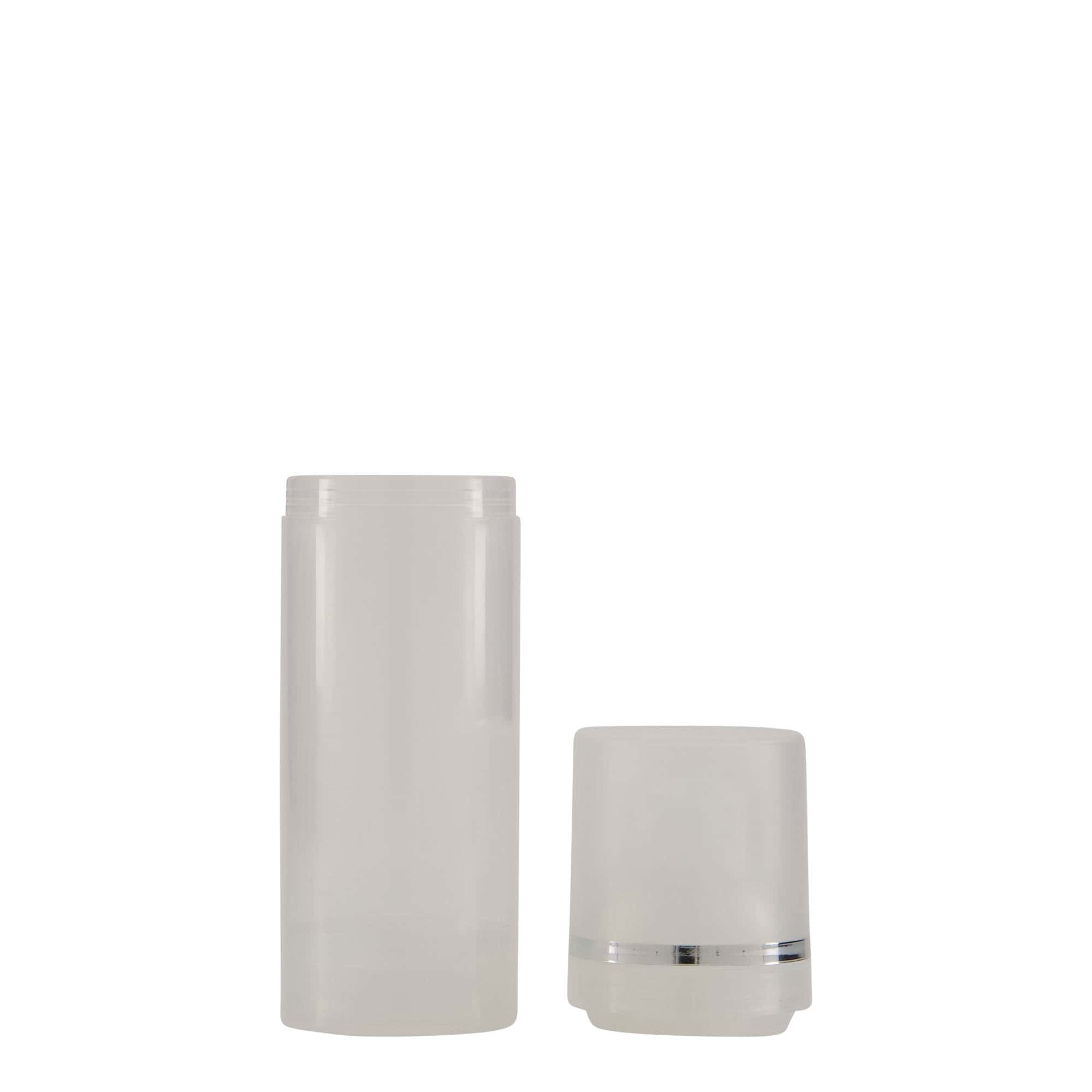 50 ml oro nepraleidžiantis dozatorius „Mezzo“, PP plastikas, natūralios spalvos