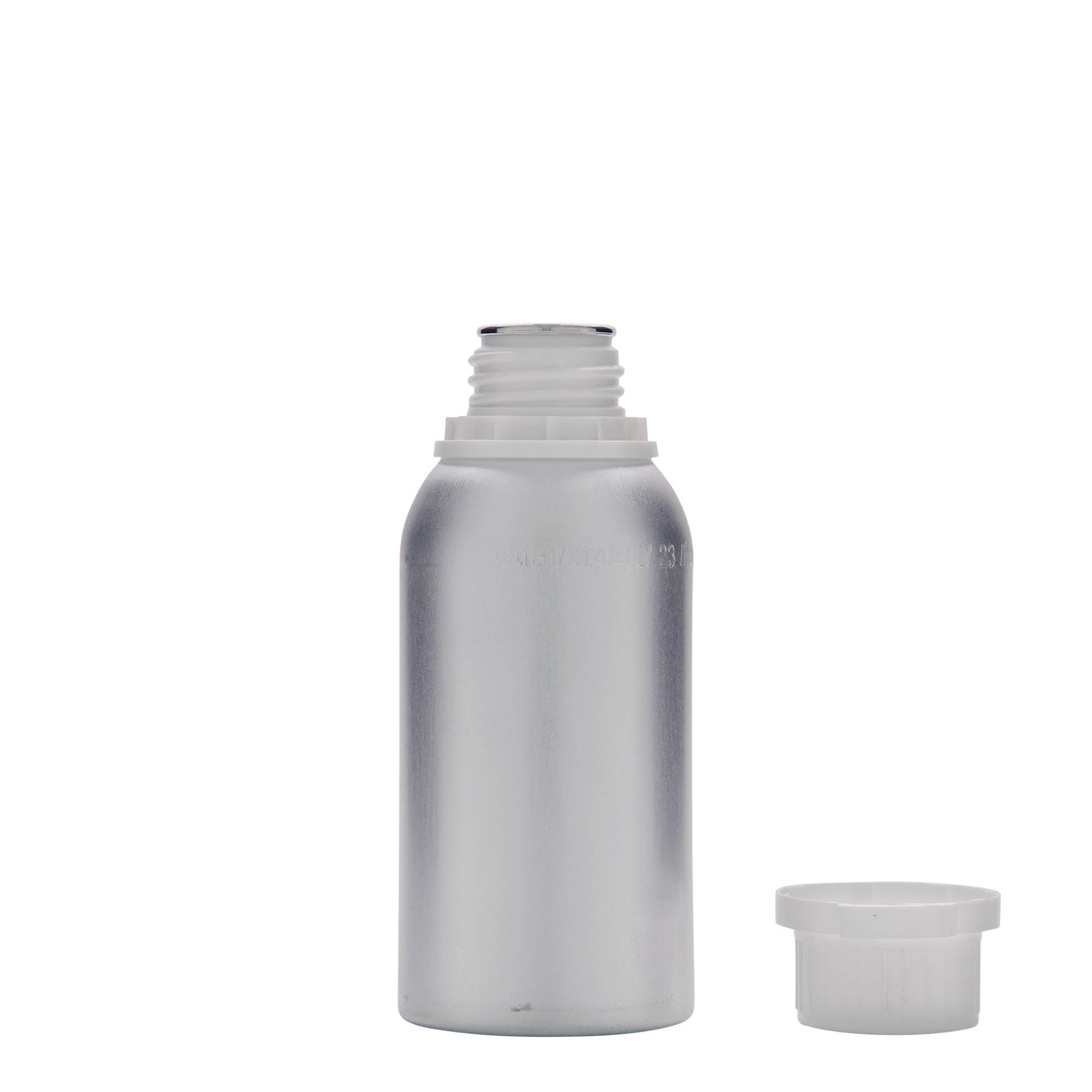 275 ml aliuminio butelis, metalas, sidabrinis, anga: DIN 32 275 ml aliuminio butelis, metalas, sidabrinis, anga: DIN 32