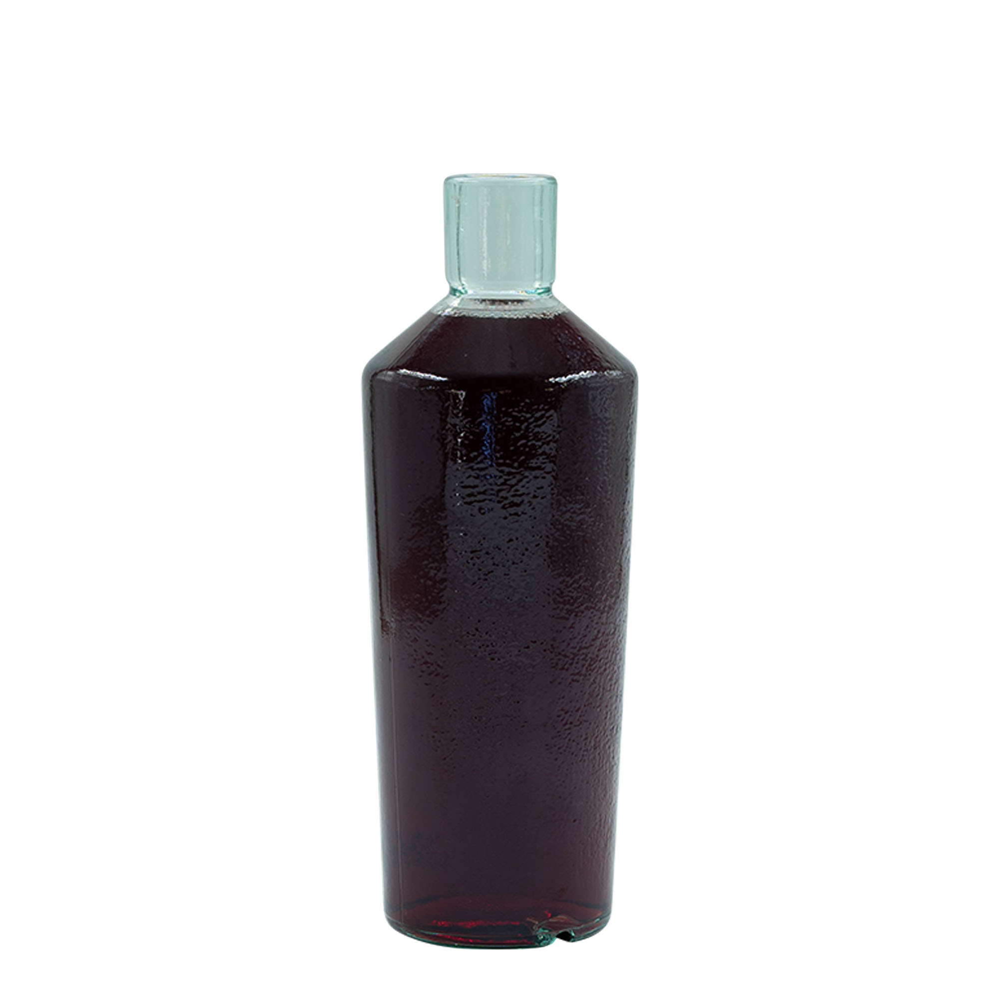 700 ml laukinių rankų darbo stiklinė butelis „Primal“, anga: kamštis