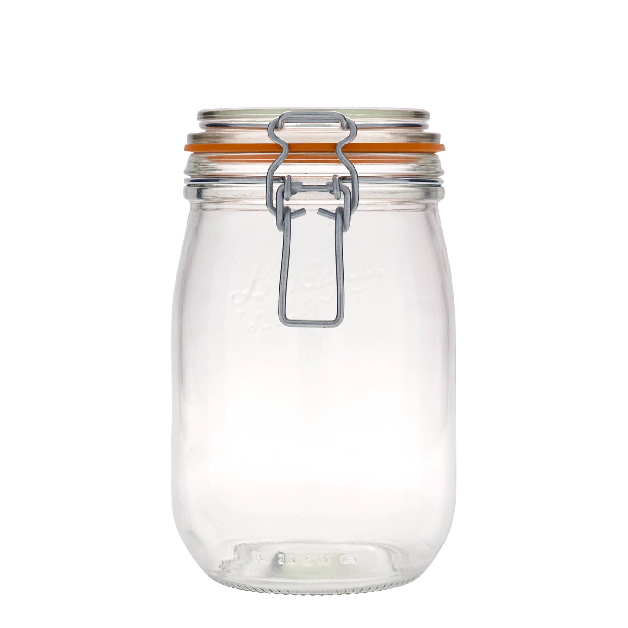 1.000 ml vielos užsegimo stiklainis „Le Parfait Super Bocal“, anga: vielos užsegimas