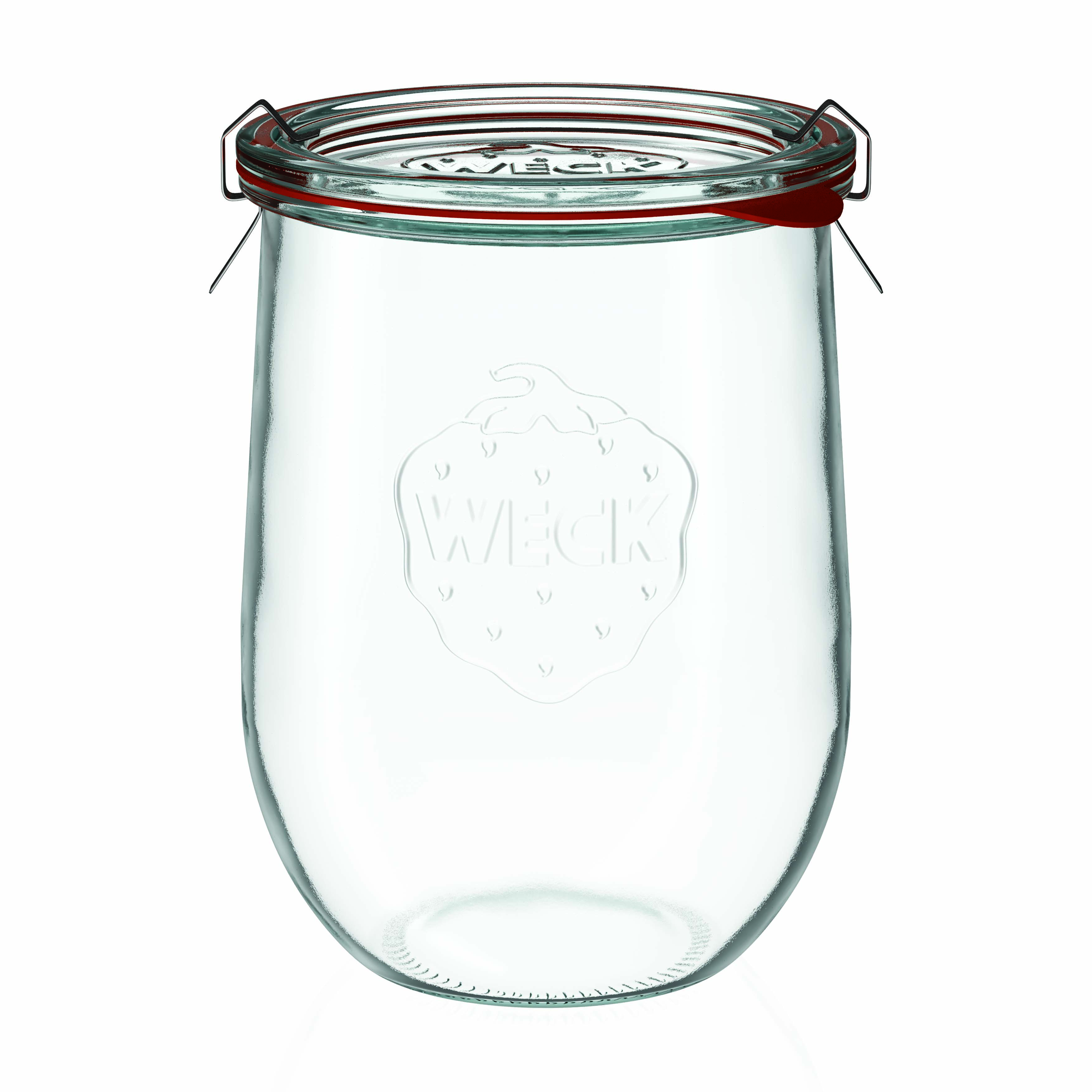 1.050 ml WECK-tulpės stiklainis #, burna: apvali kraštinė