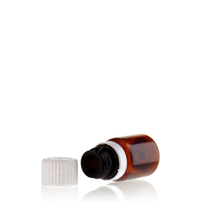 10 ml PET medicininis buteliukas „Easy Living“, rudas, plastikas, anga: DIN 18 10 ml PET medicininis buteliukas „Easy Living“, rudas, plastikas, anga: DIN 18
