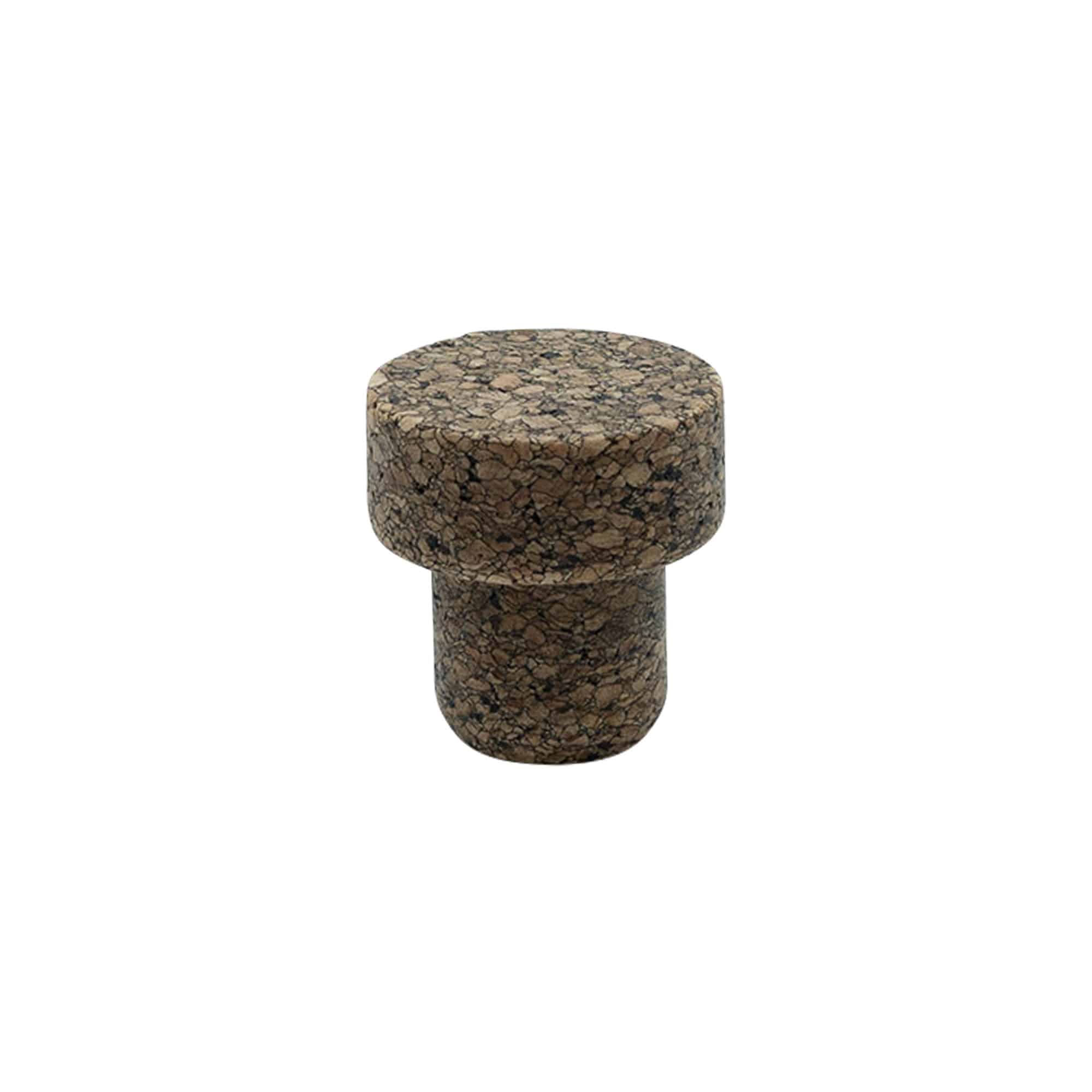 Rankenos kamštis „Sharp“ 22,5 mm, Corkcoal, kamščiui: kamštis