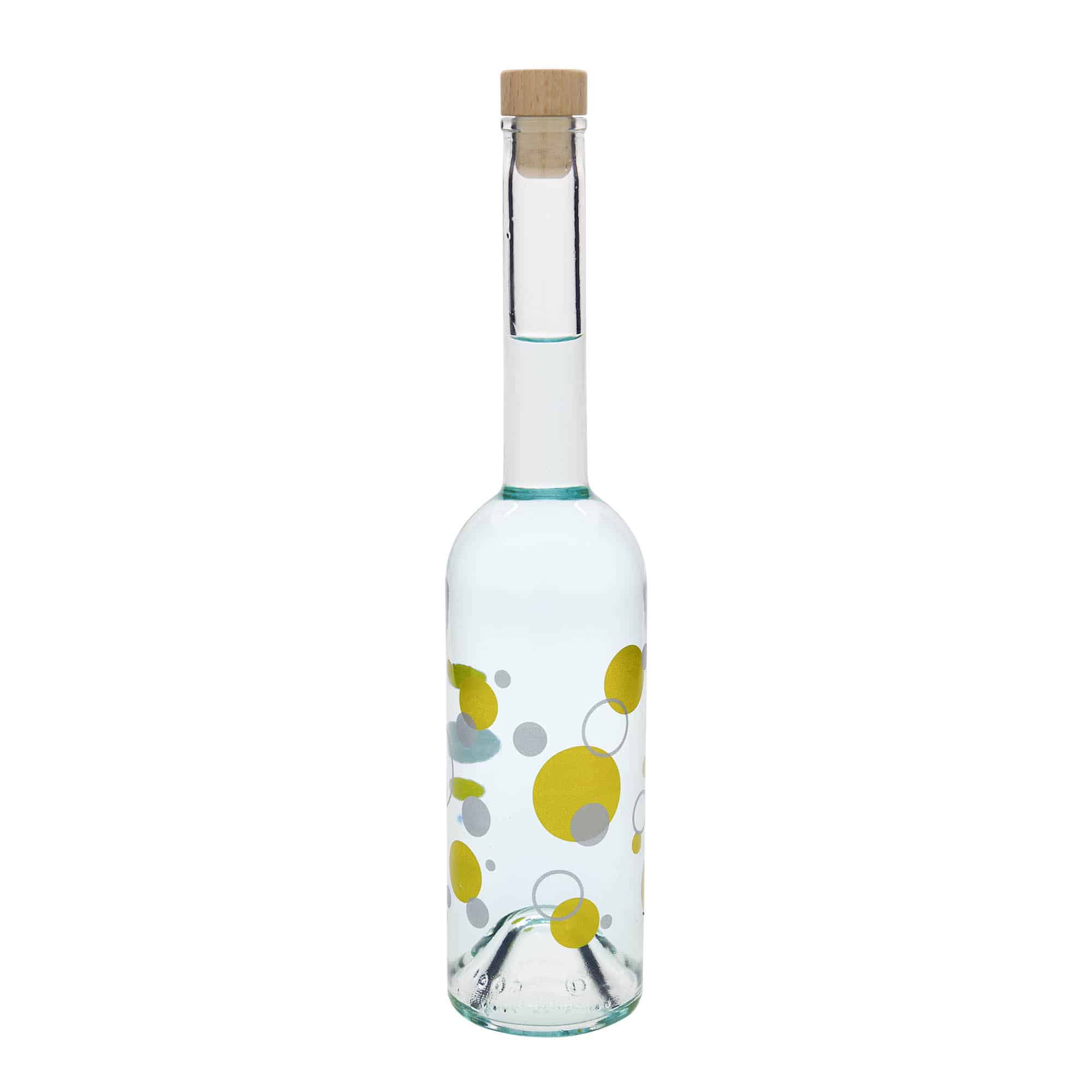500 ml stiklinis butelis „Opera“, motyvas: taškai, kaklelis: kamštis