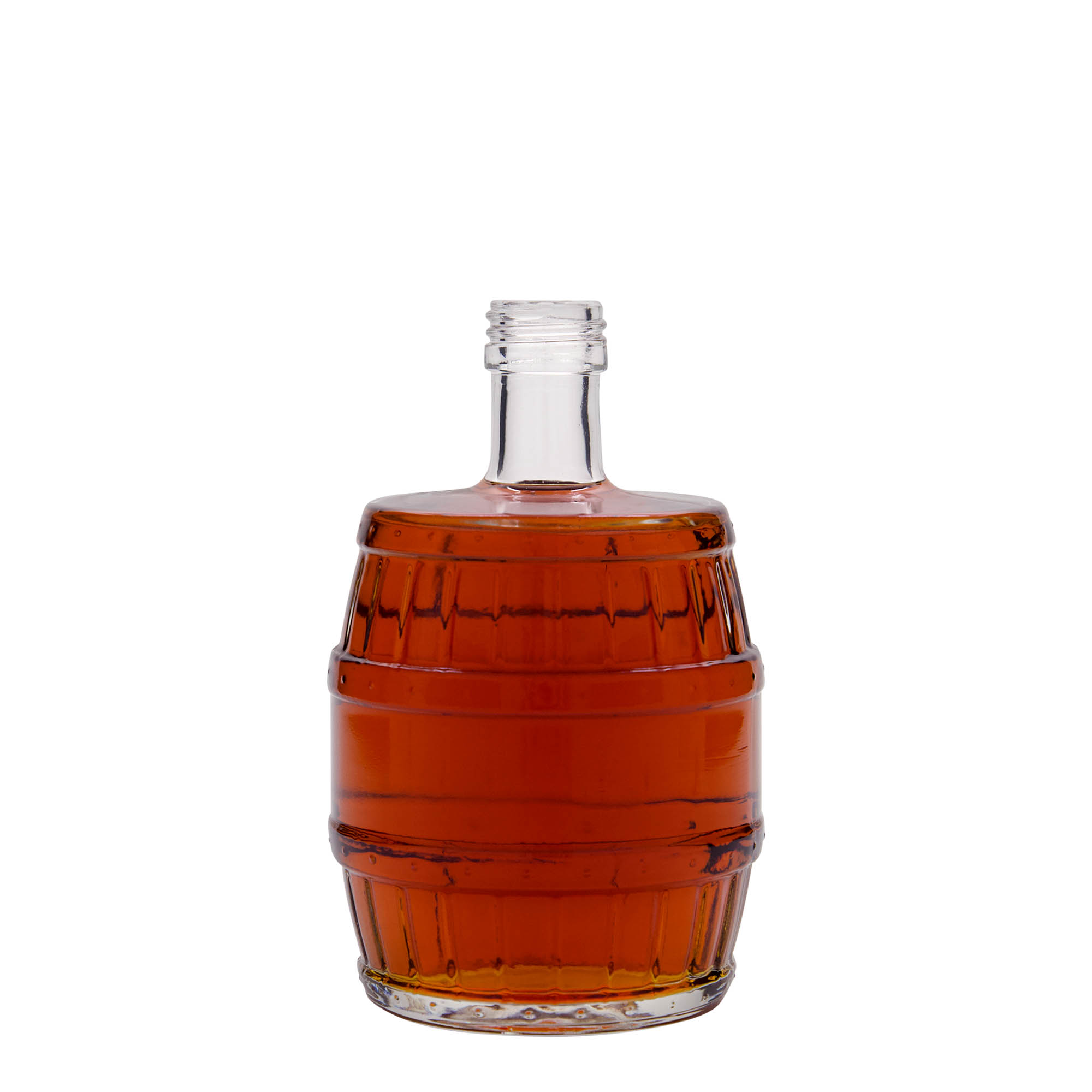 500 ml stiklinis butelis „Statinė“, burna: PP 28