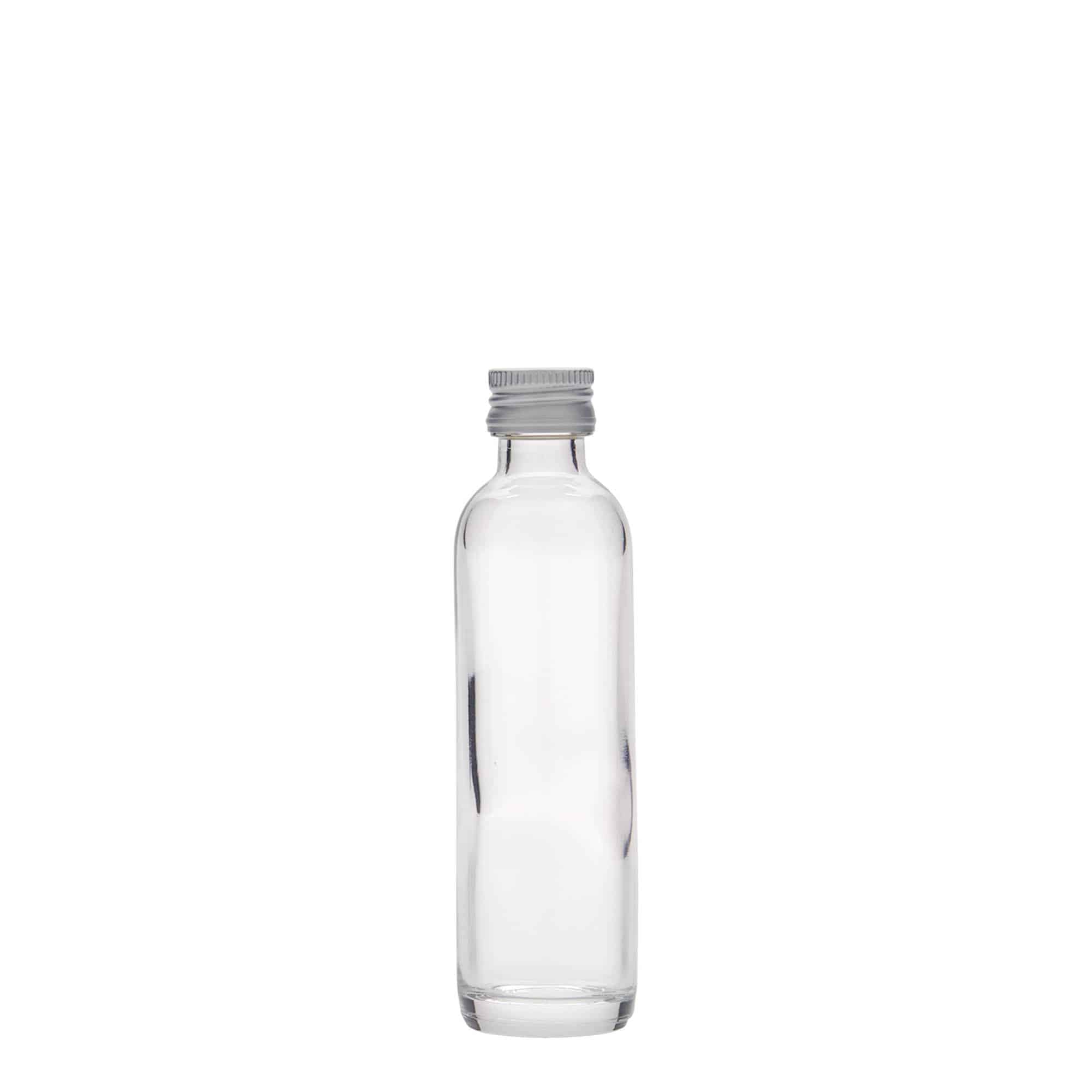 40 ml buteliukas su rankena, stiklas, burna: PP 18