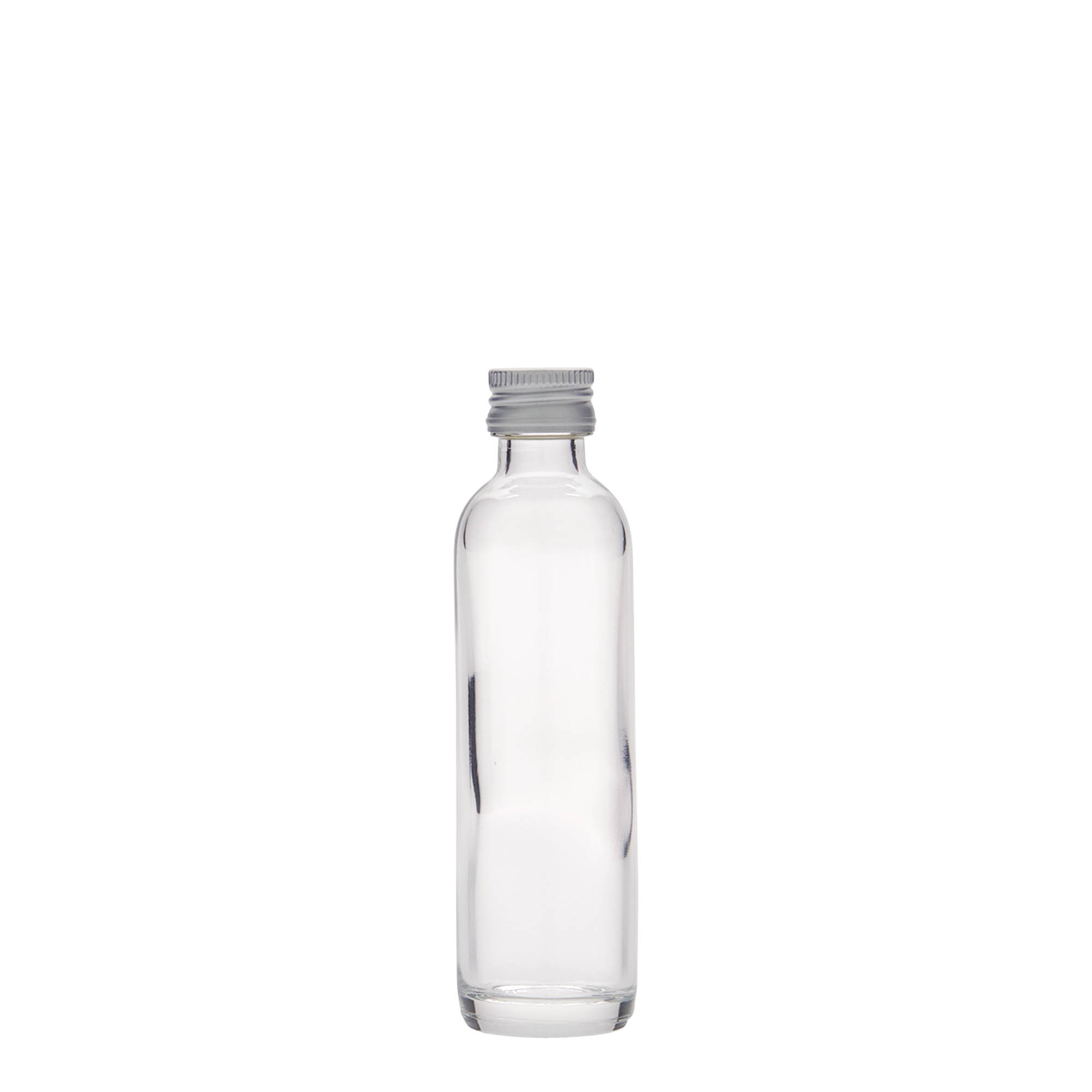 40 ml buteliukas su rankena, stiklas, burna: PP 18 40 ml buteliukas su rankena, stiklas, burna: PP 18