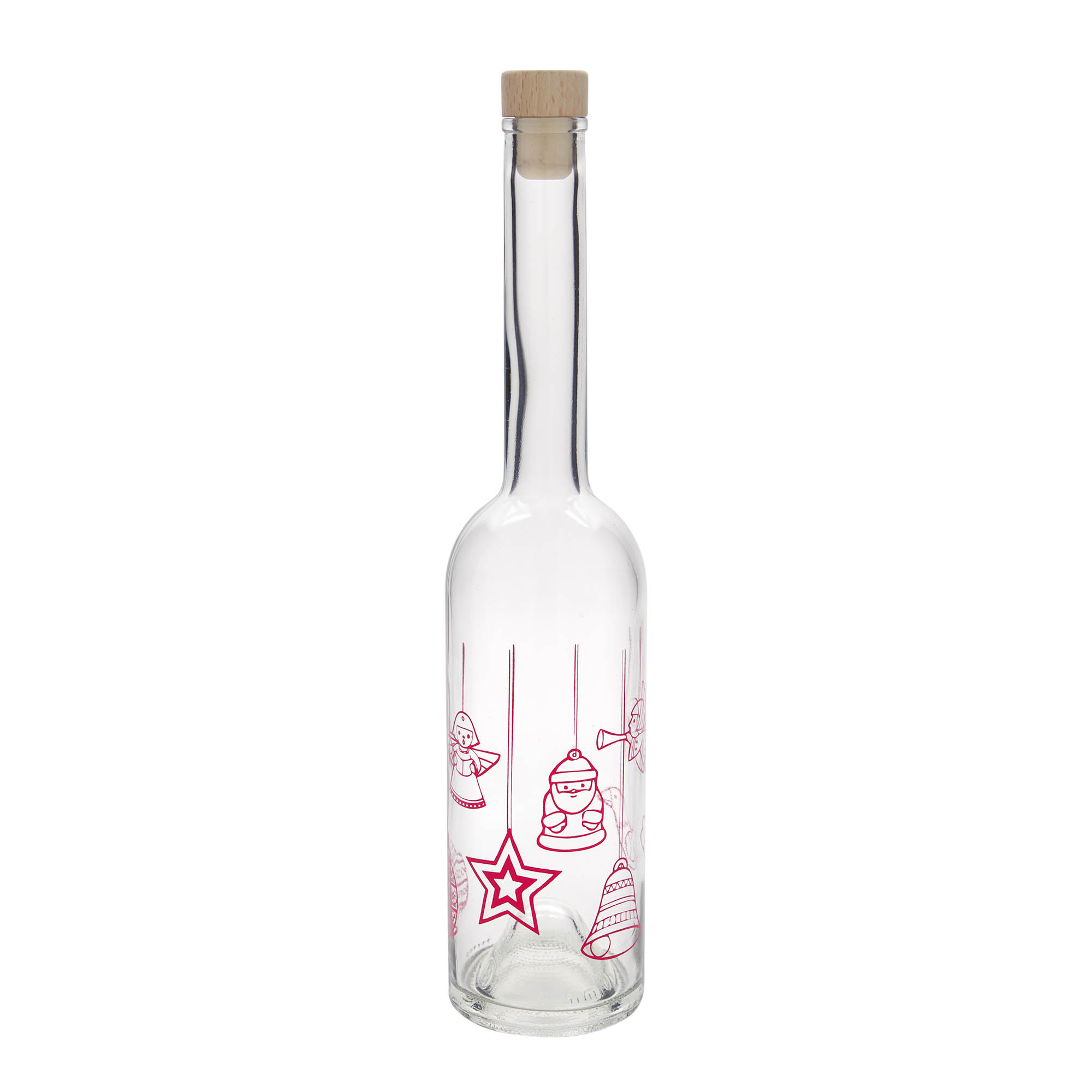 500 ml stiklinis butelis „Opera“, motyvas: žvaigždės, anga: kamštis
