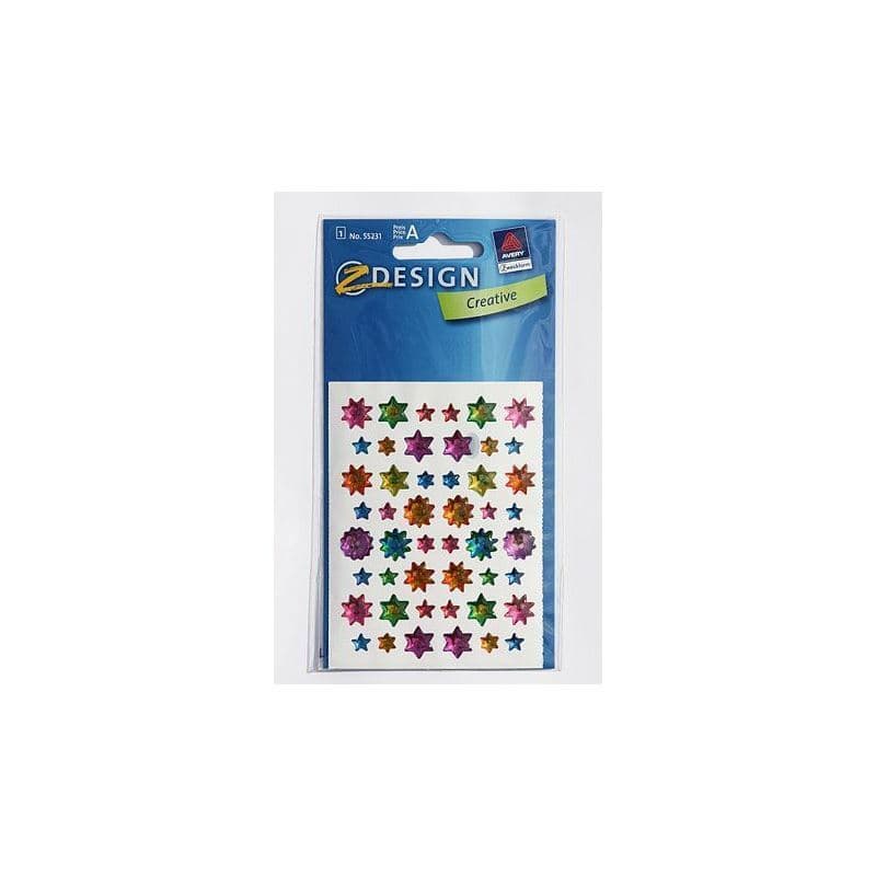Zweckform lipdukai „Gelsterne“, plastikiniai, margi