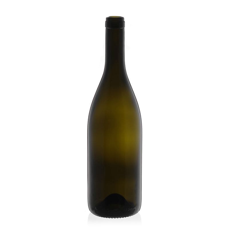 750 ml vyno butelis „Tiffany“, senovinės žalios spalvos, kamštis